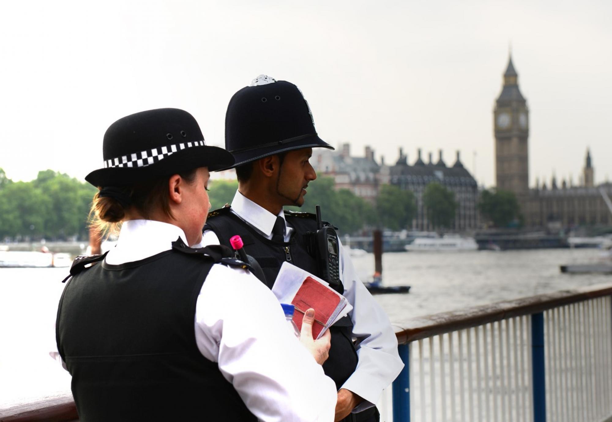 Police officers in London