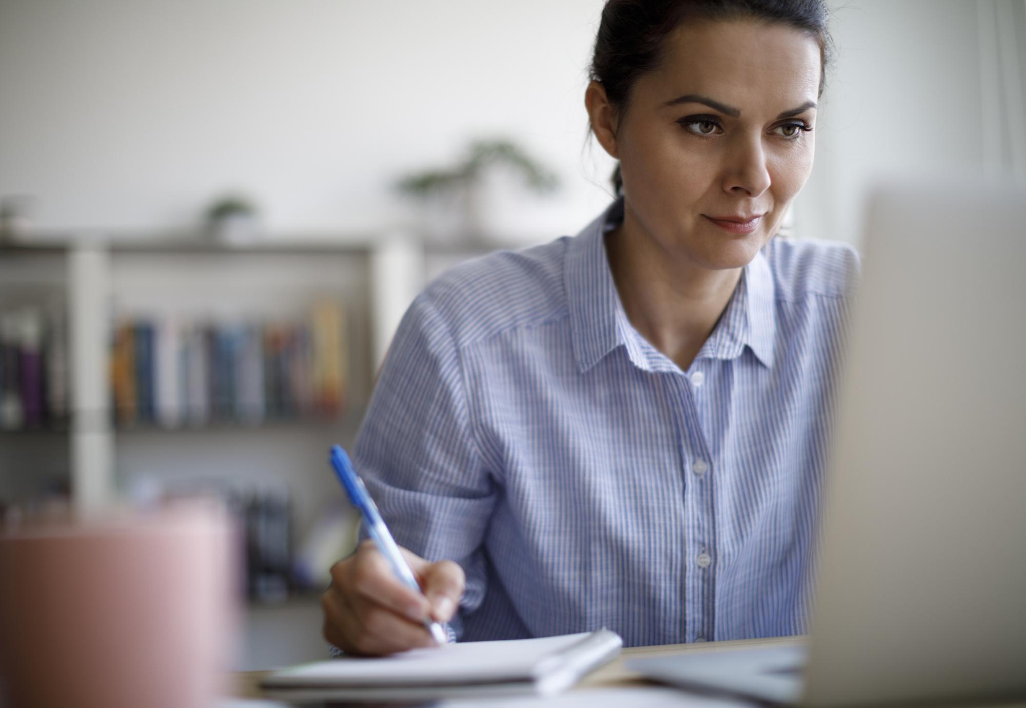 Woman working