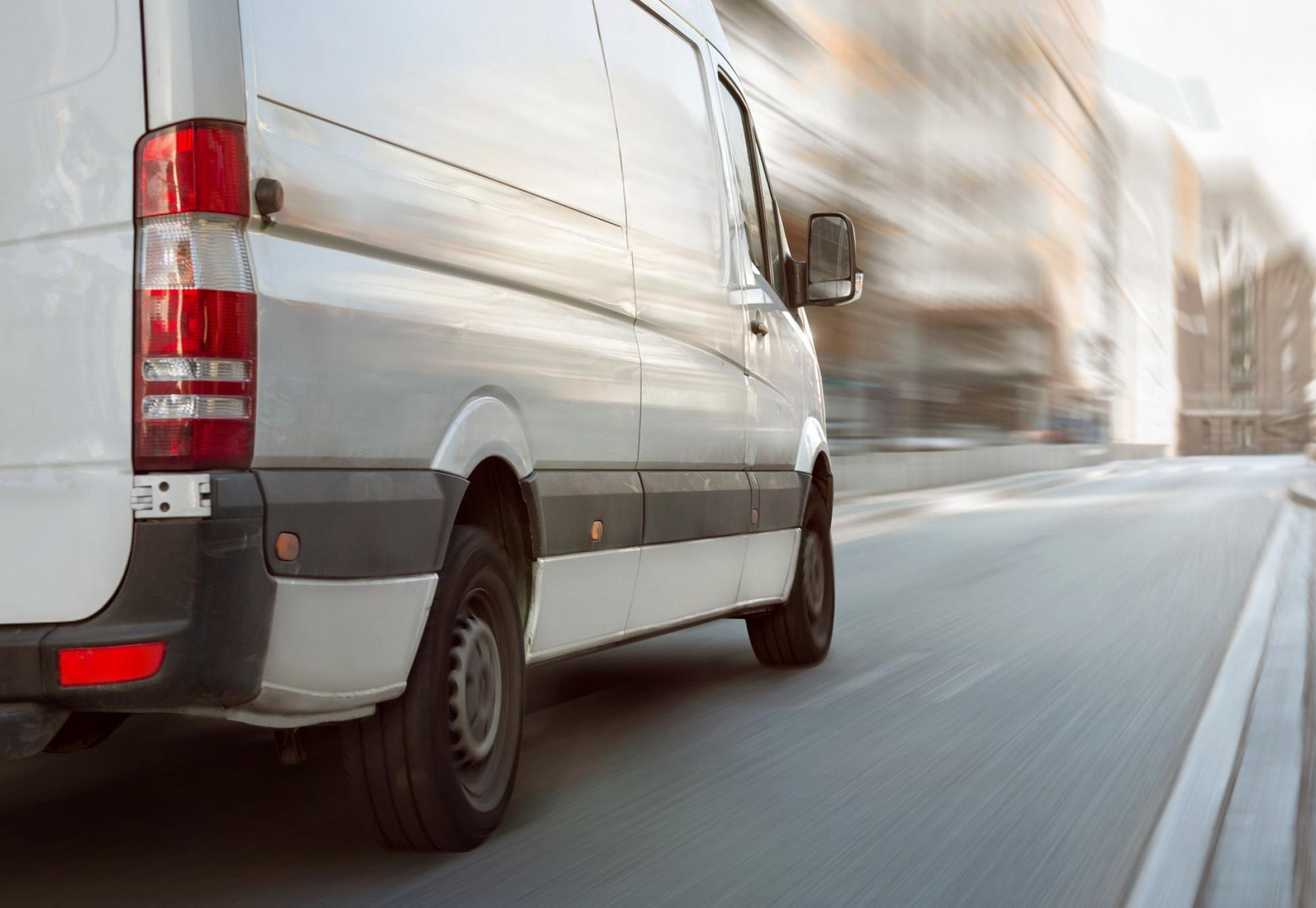 White van on a UK road