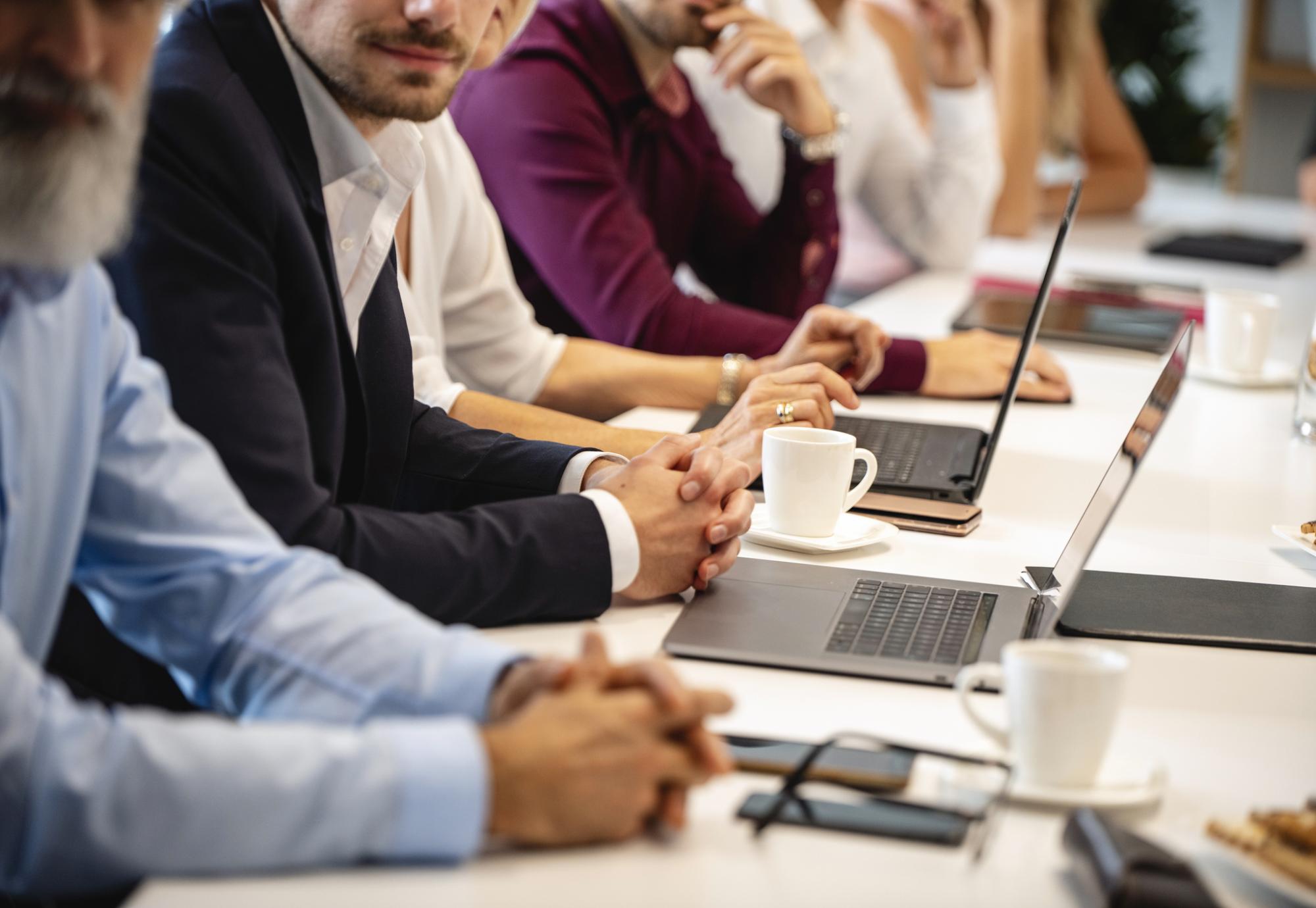 People in a meeting