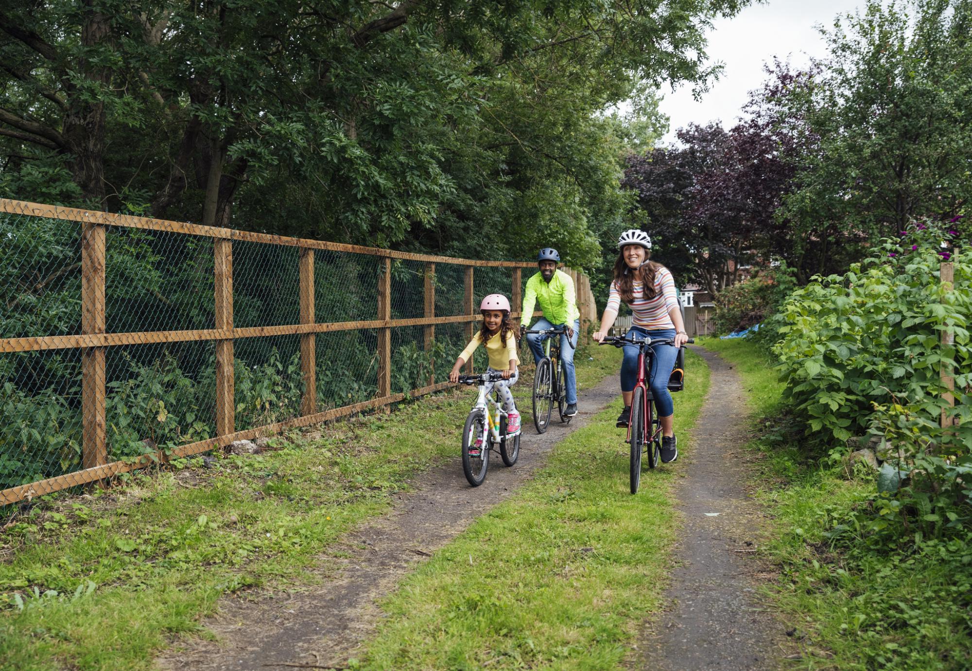 Family cycling