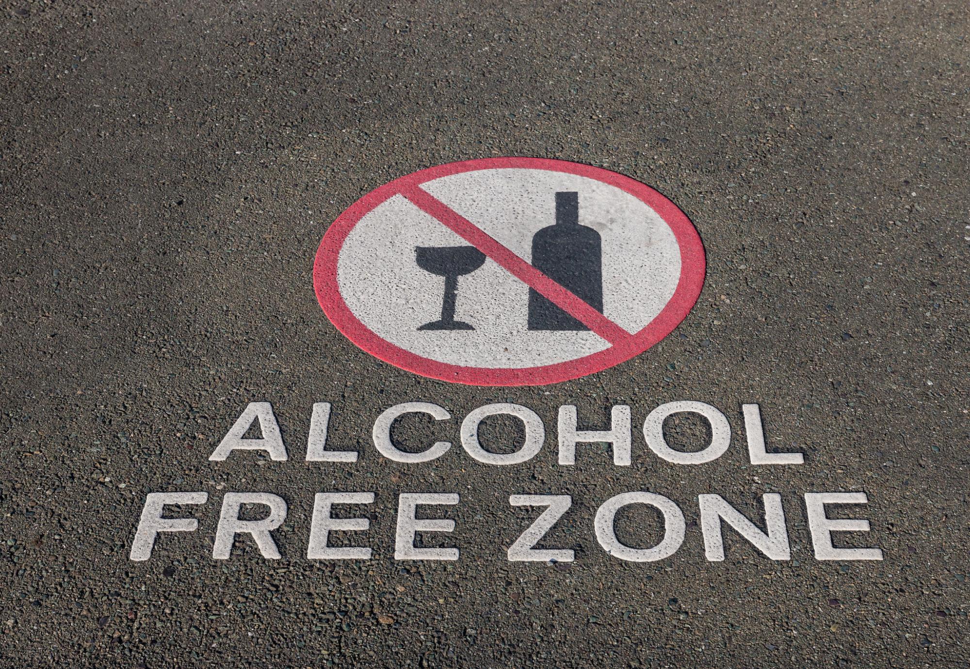 Alcohol free zone