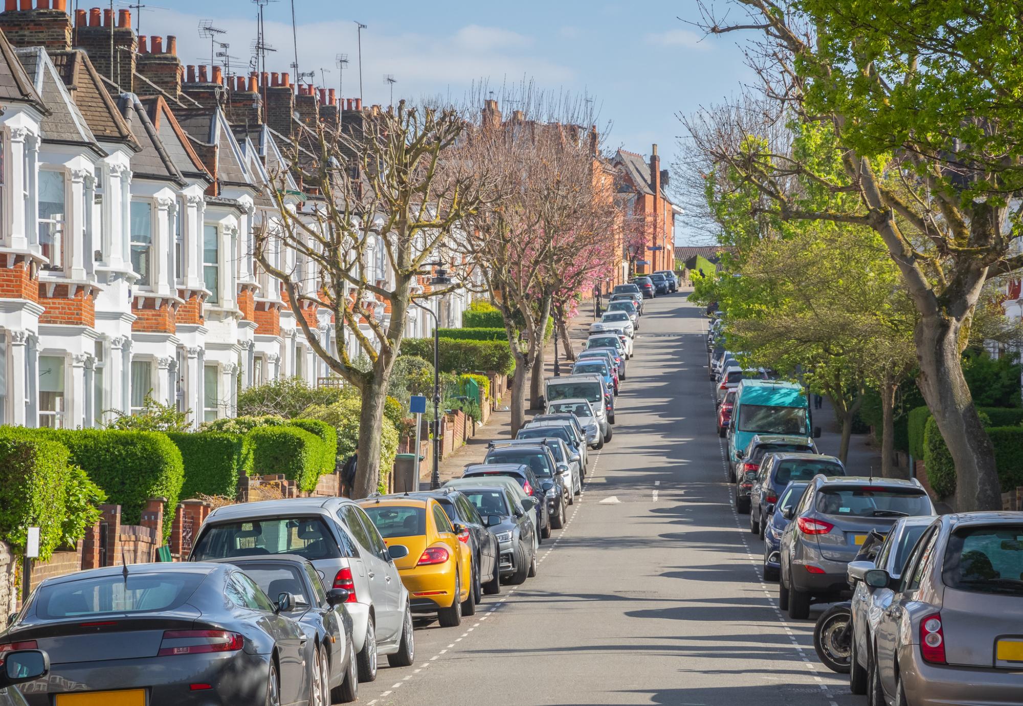 Local road in London