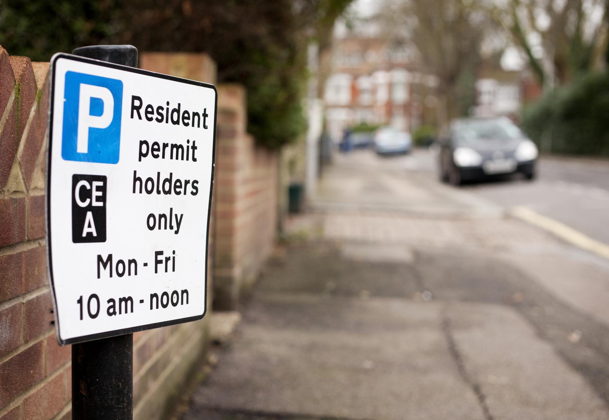 Parking sign