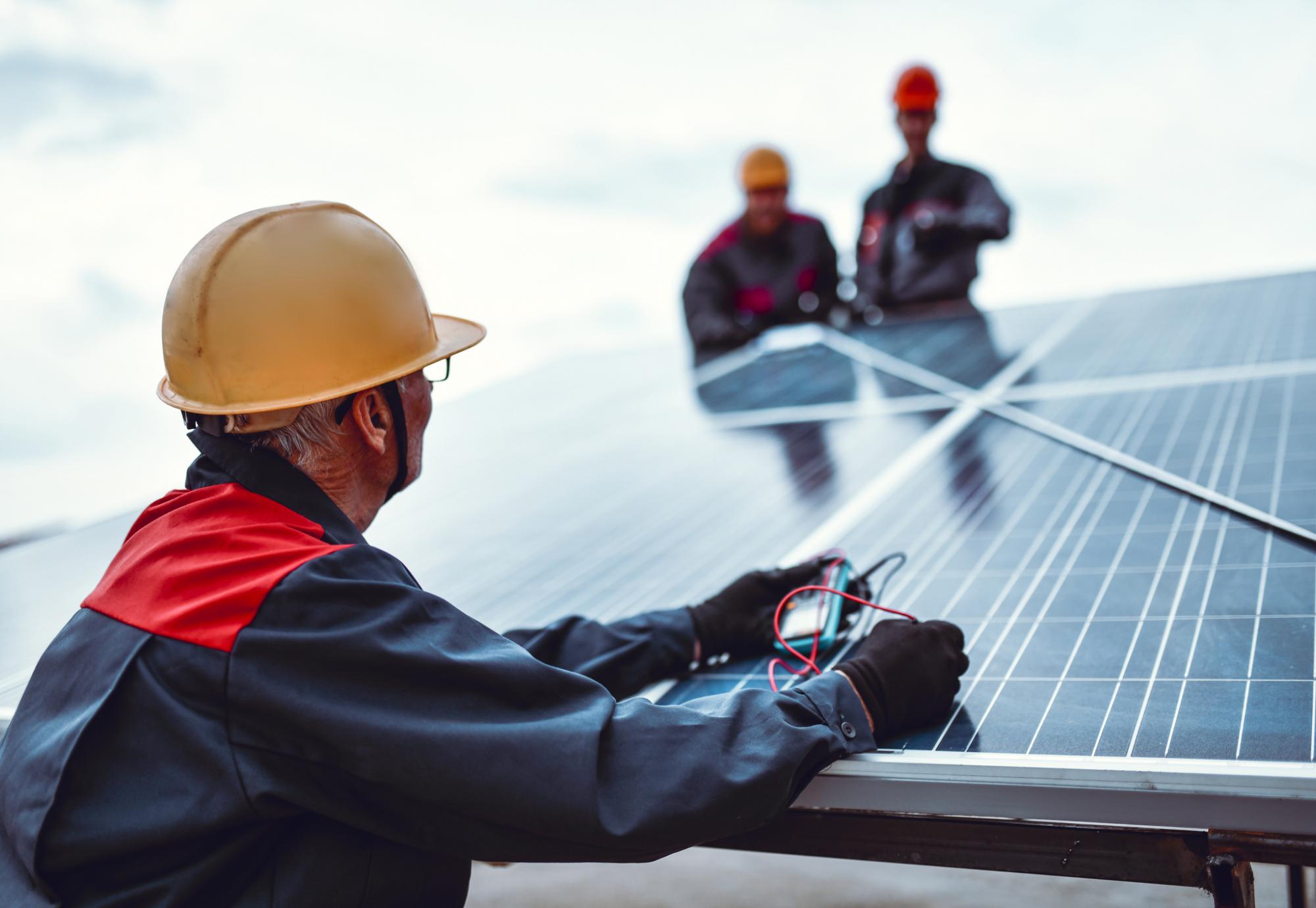 Solar panel installation