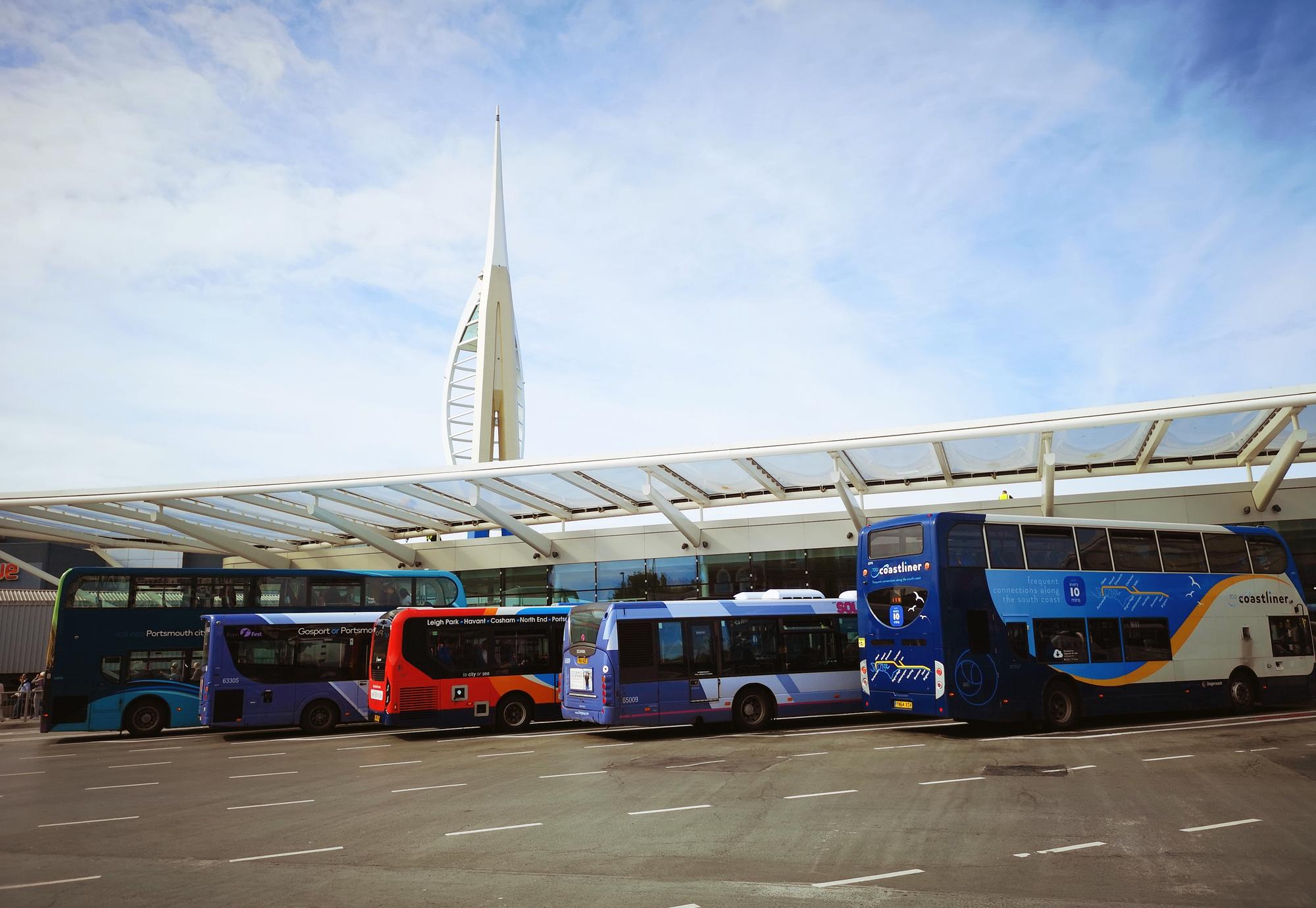 buses london to portsmouth
