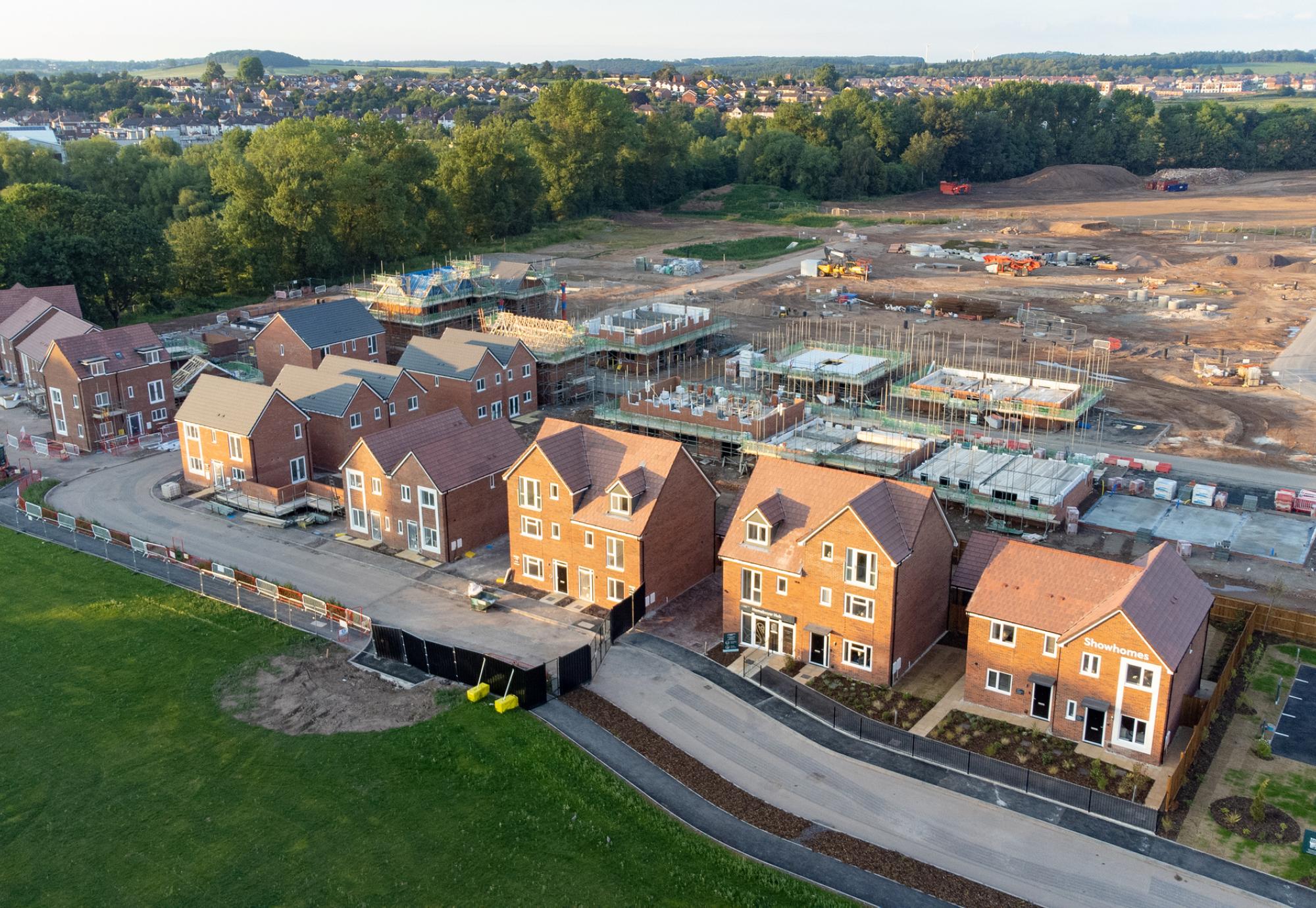 Housing building site