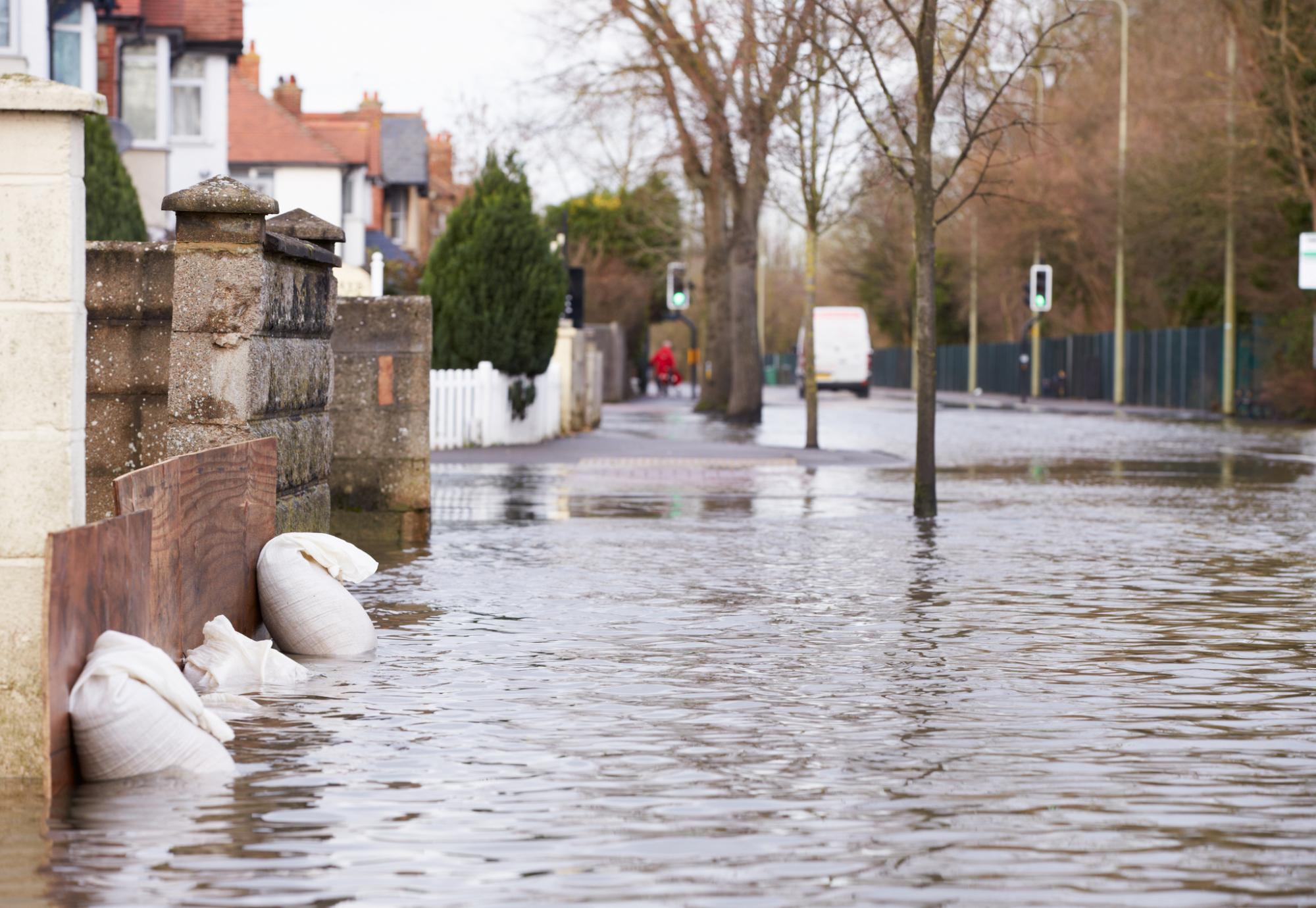 Flooded street