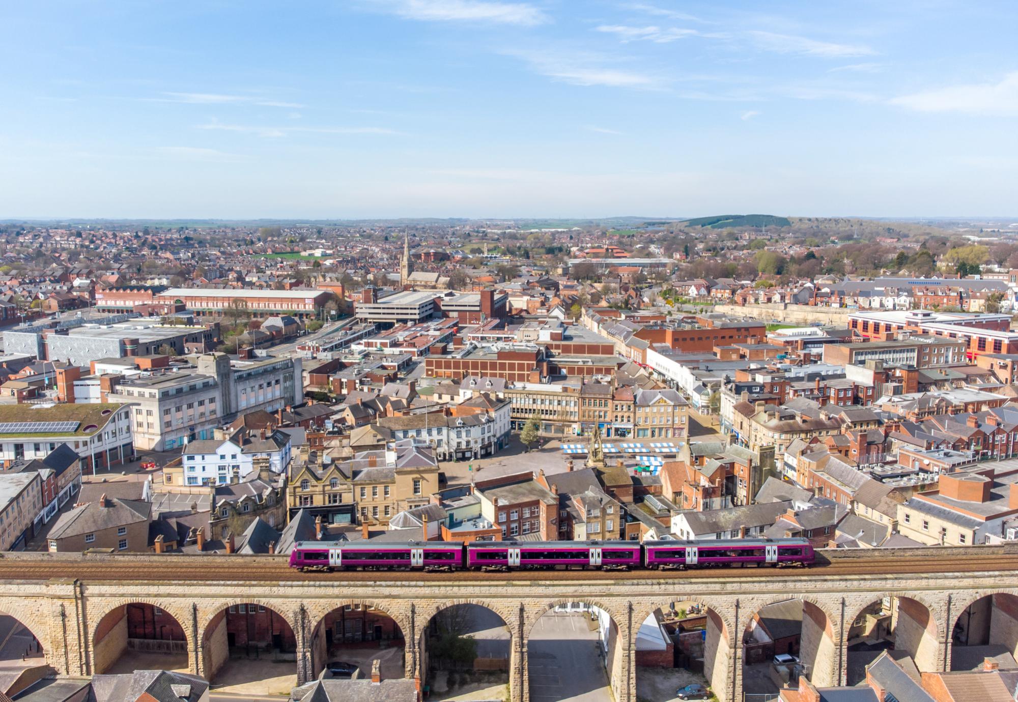 Mansfield aerial shot