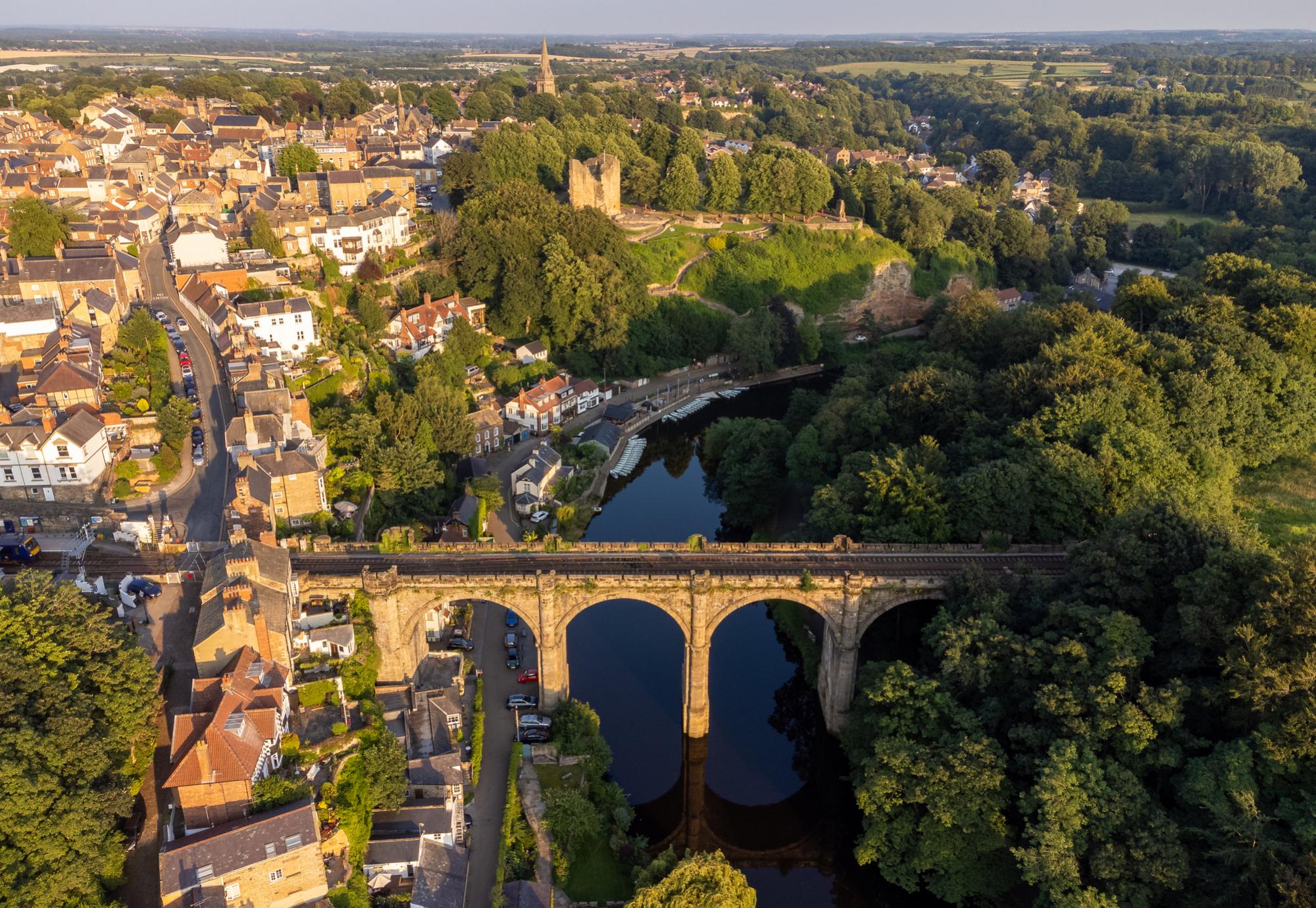 Aerial photograph of Knaresborough