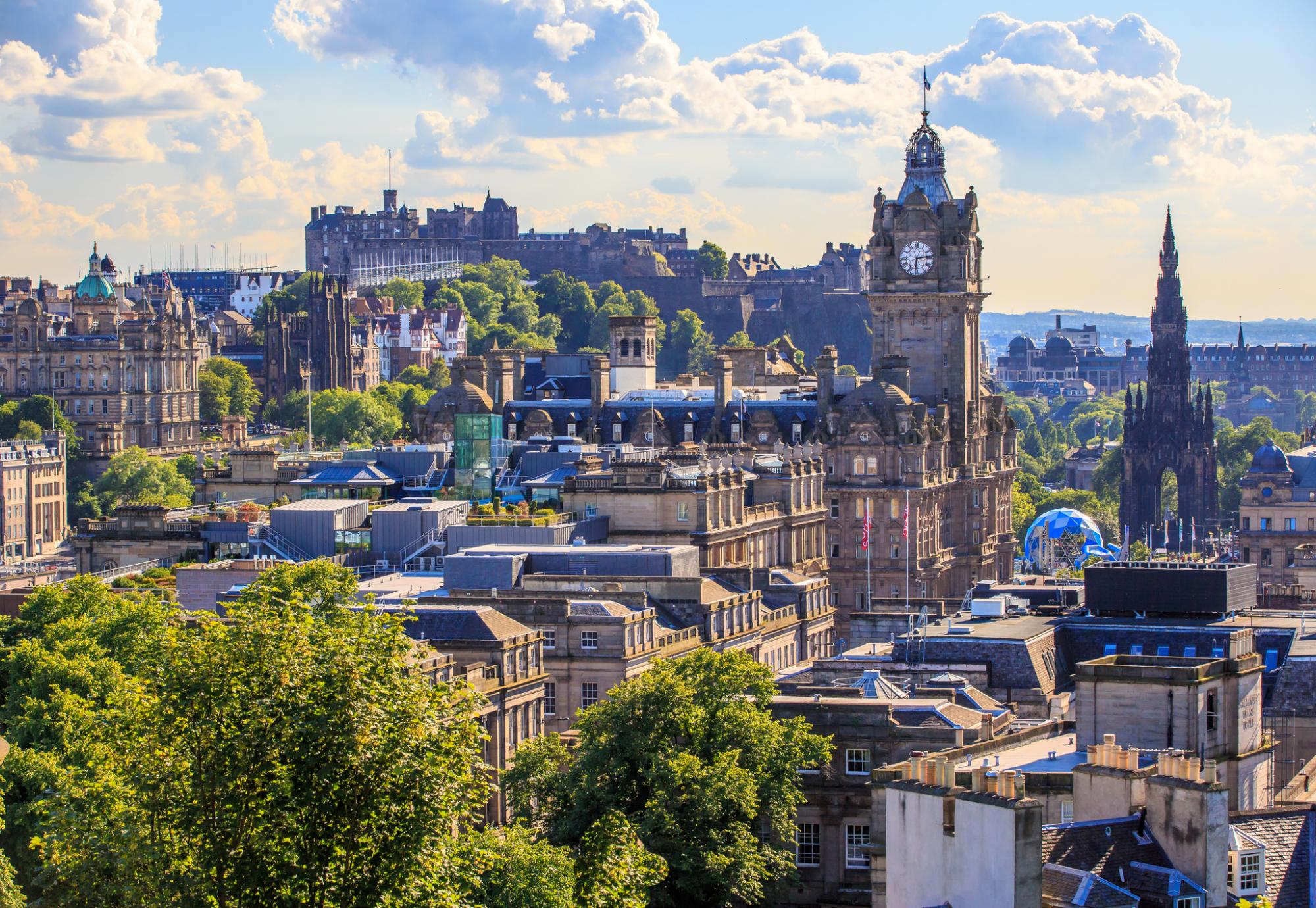 Edinburgh city skyline