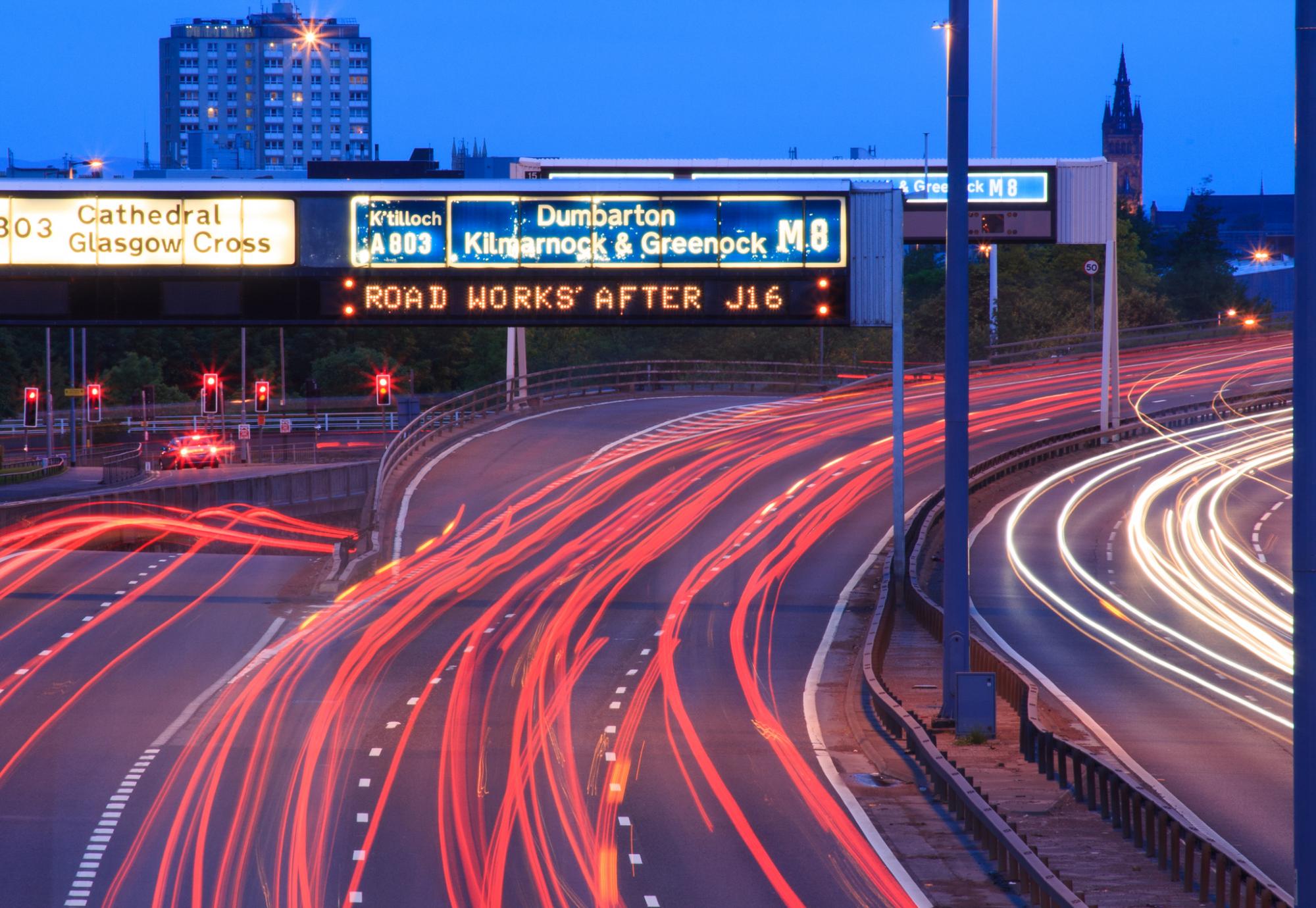 M8 motorway, Glasgow