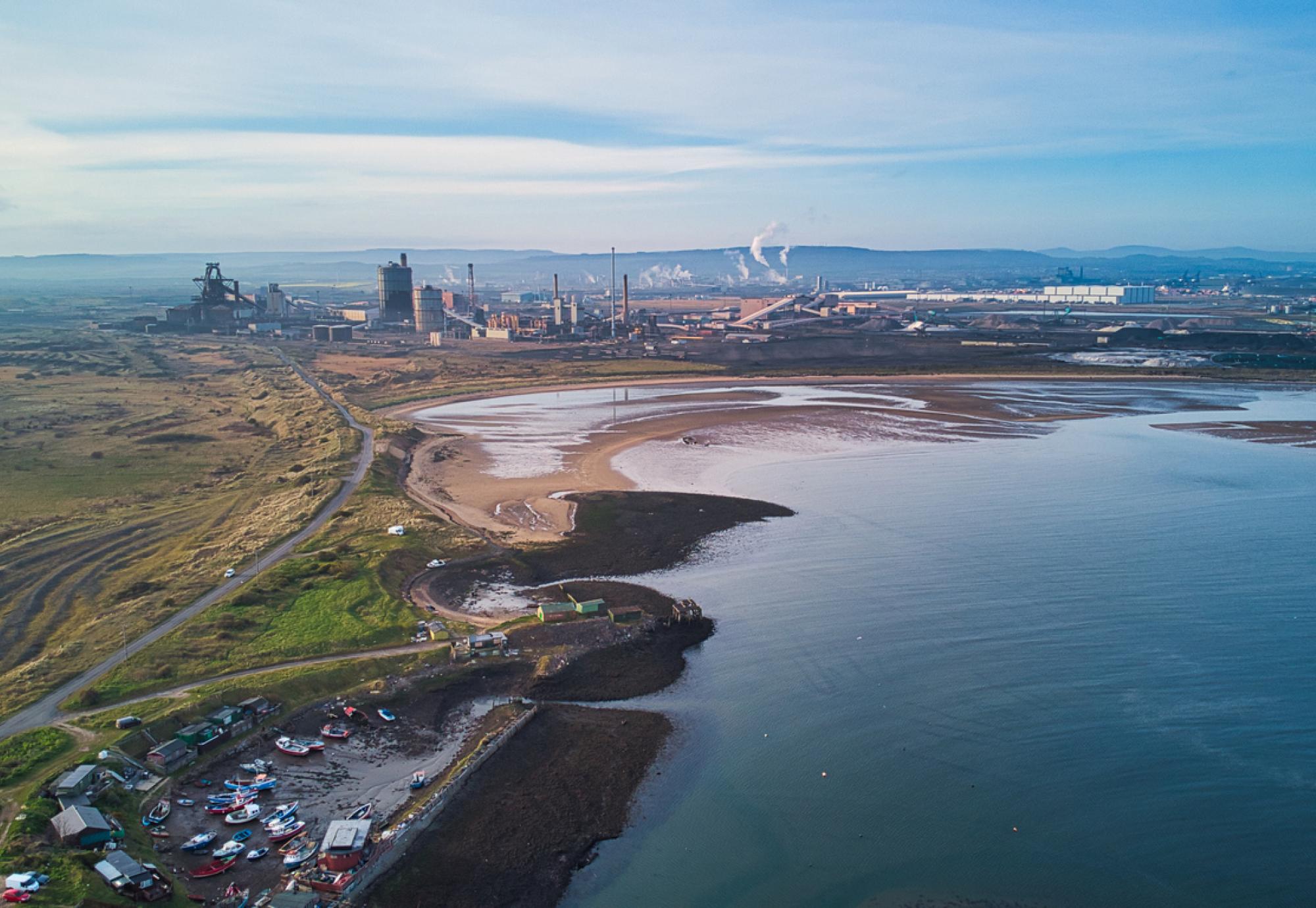 Aerial view of Teesside