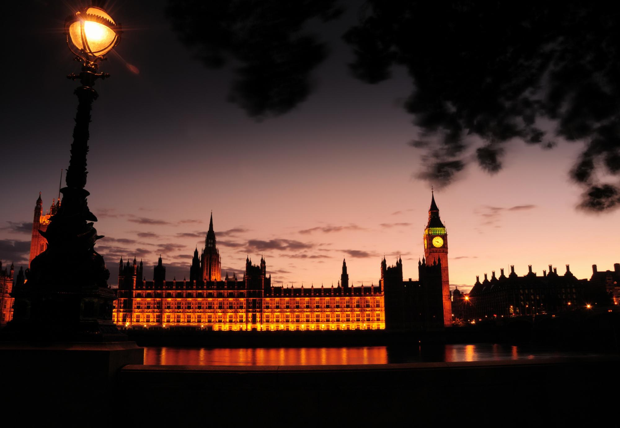 Houses of Parliament at sunset