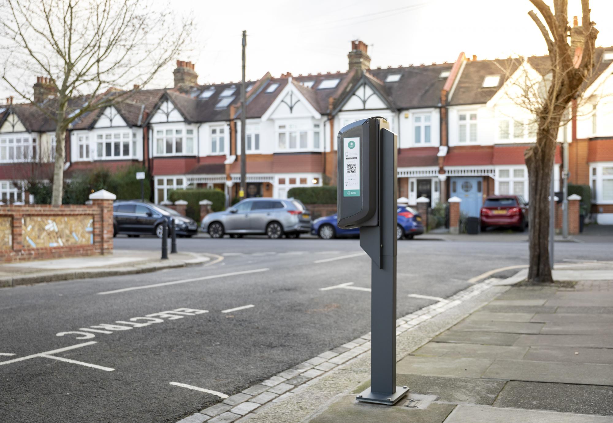 Liberty Charge EVCP at the side of a road