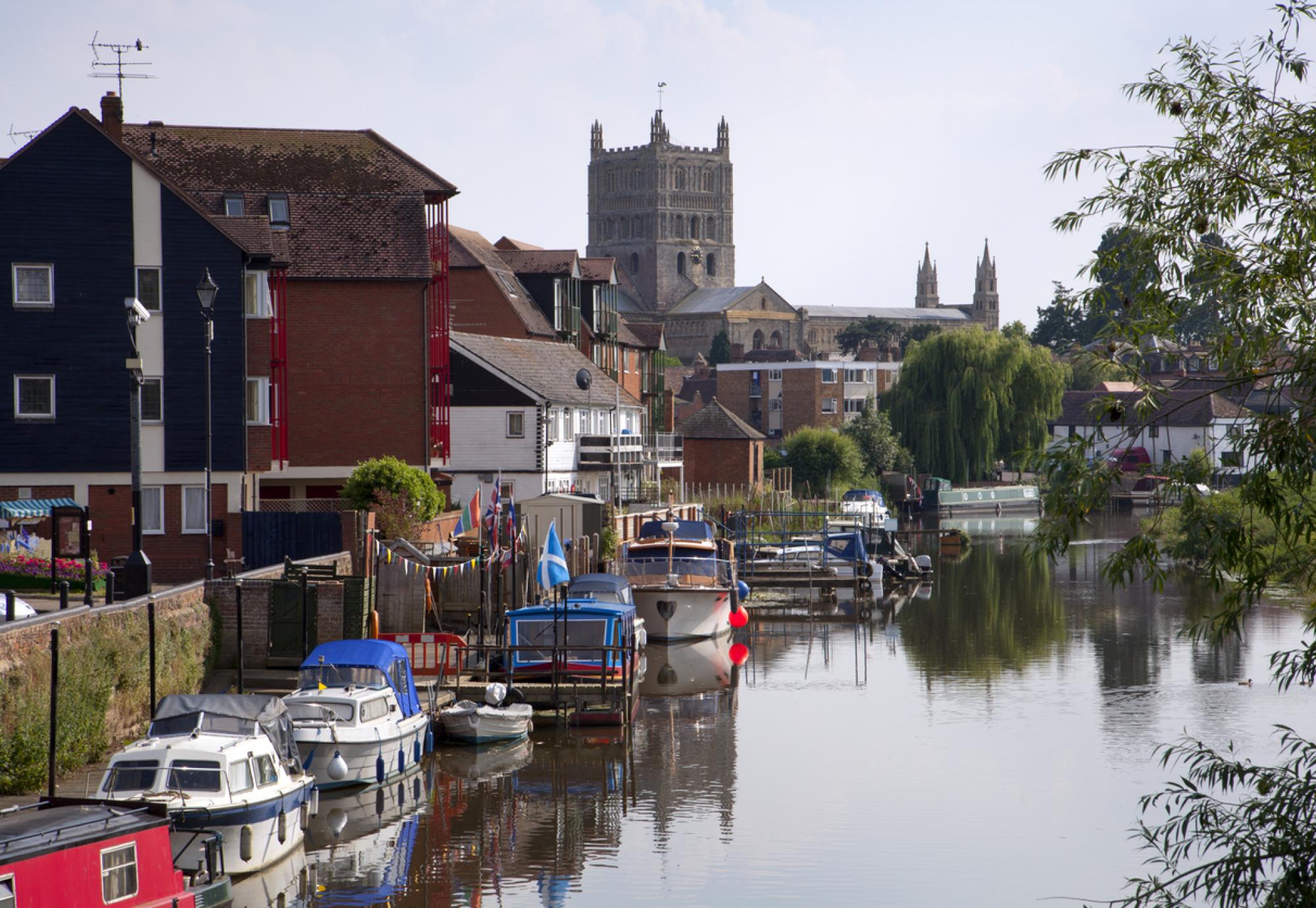 Canal in Tewkesbury