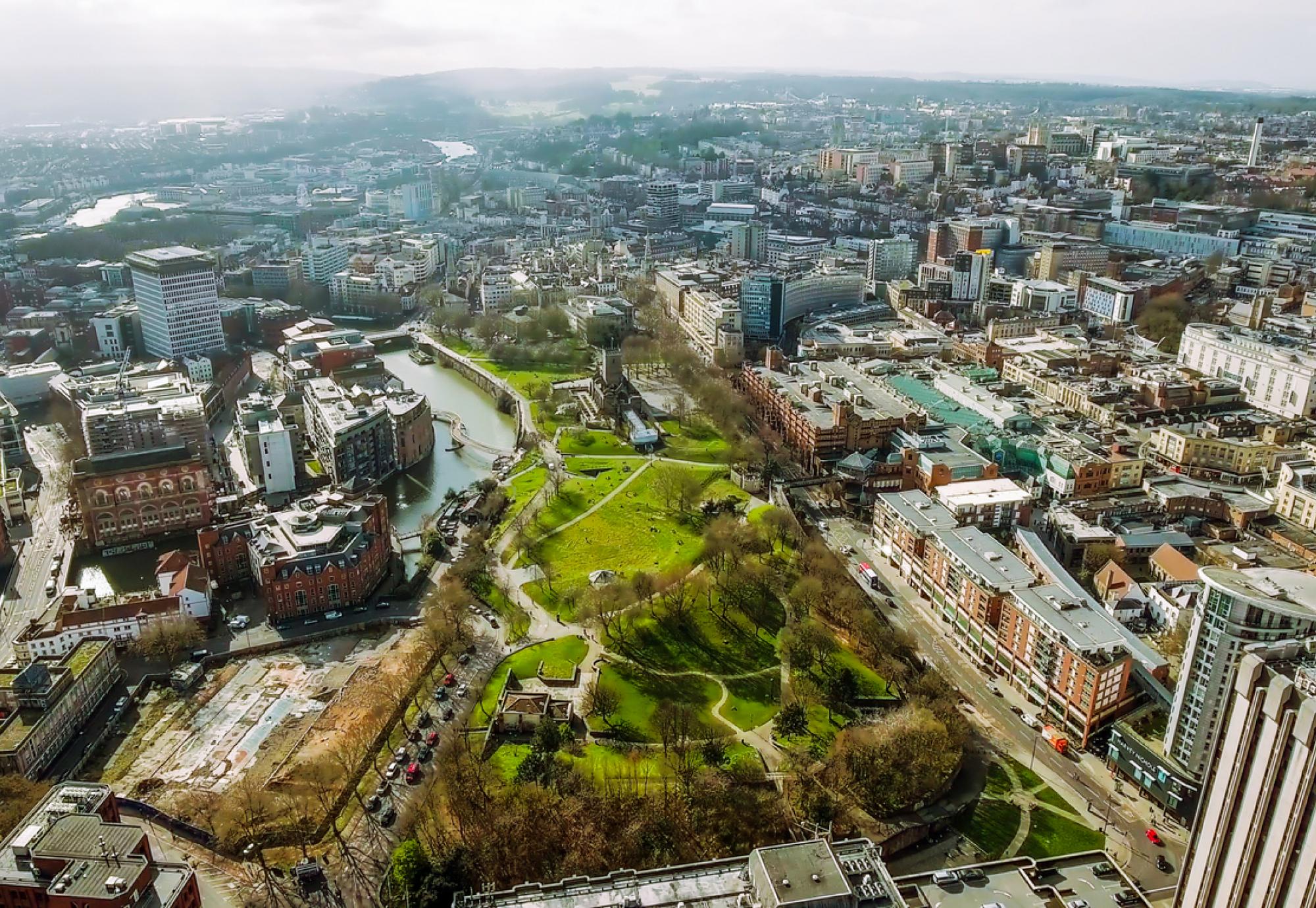 Aerial view of Bristol