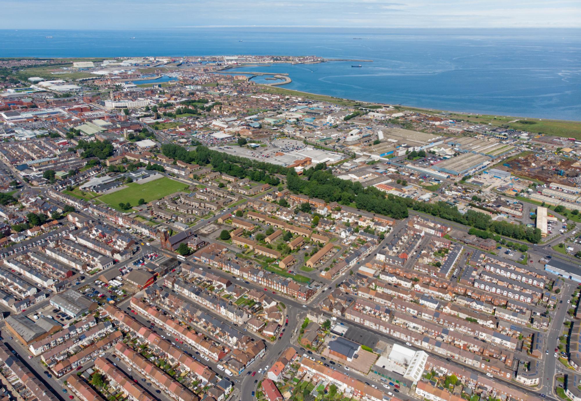 Aerial view of Hartlepool