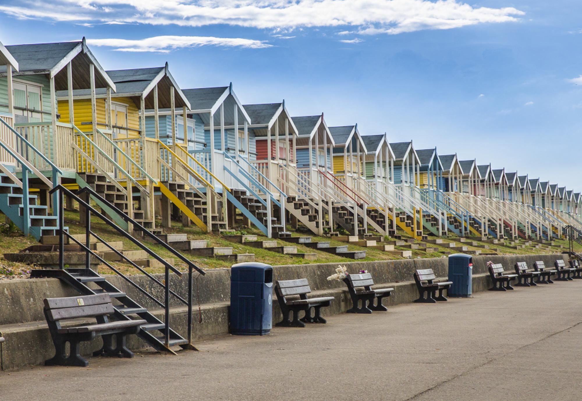 Beach huts on the Isle of Sheppey