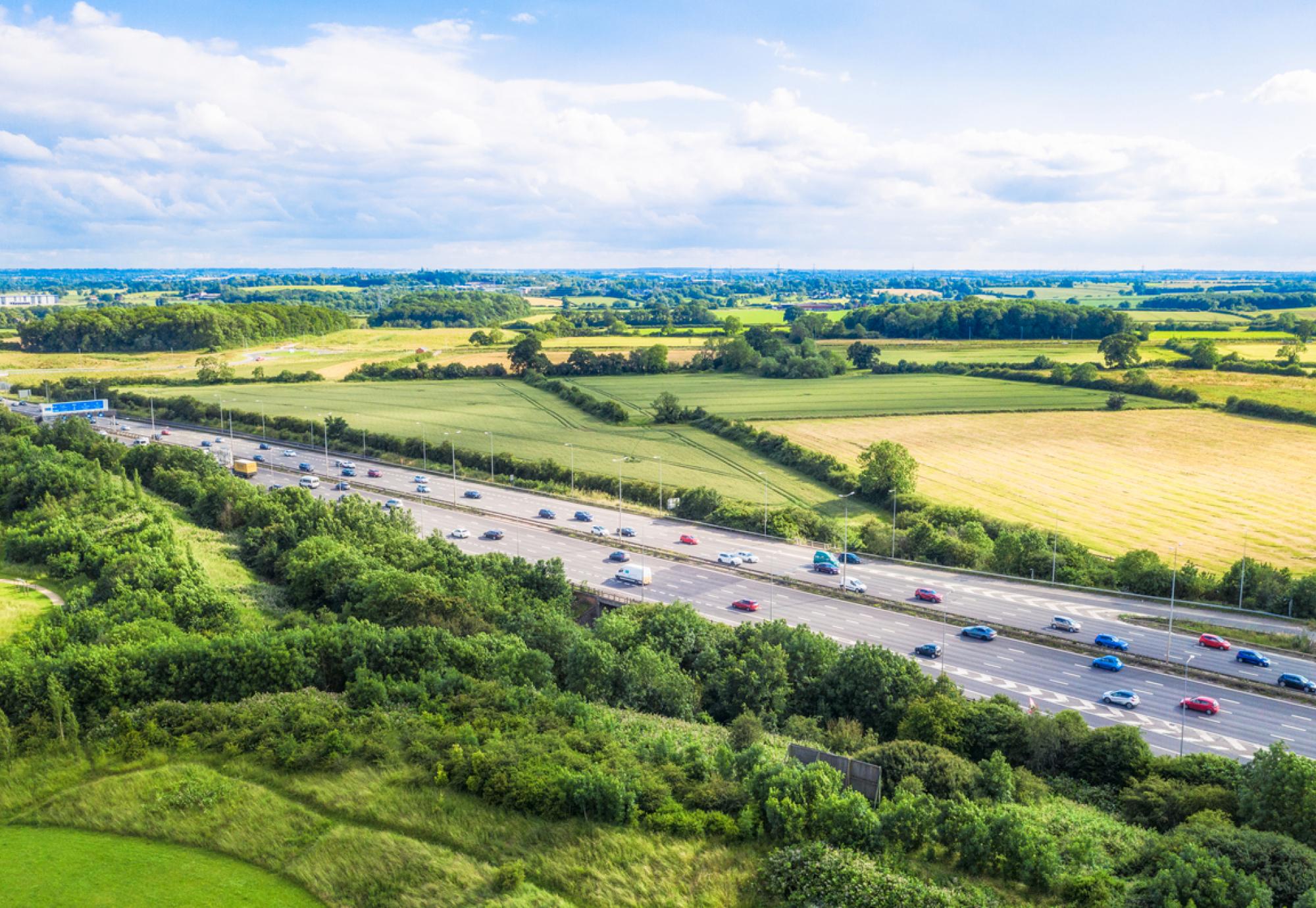 M1 Motorway in the Midlands