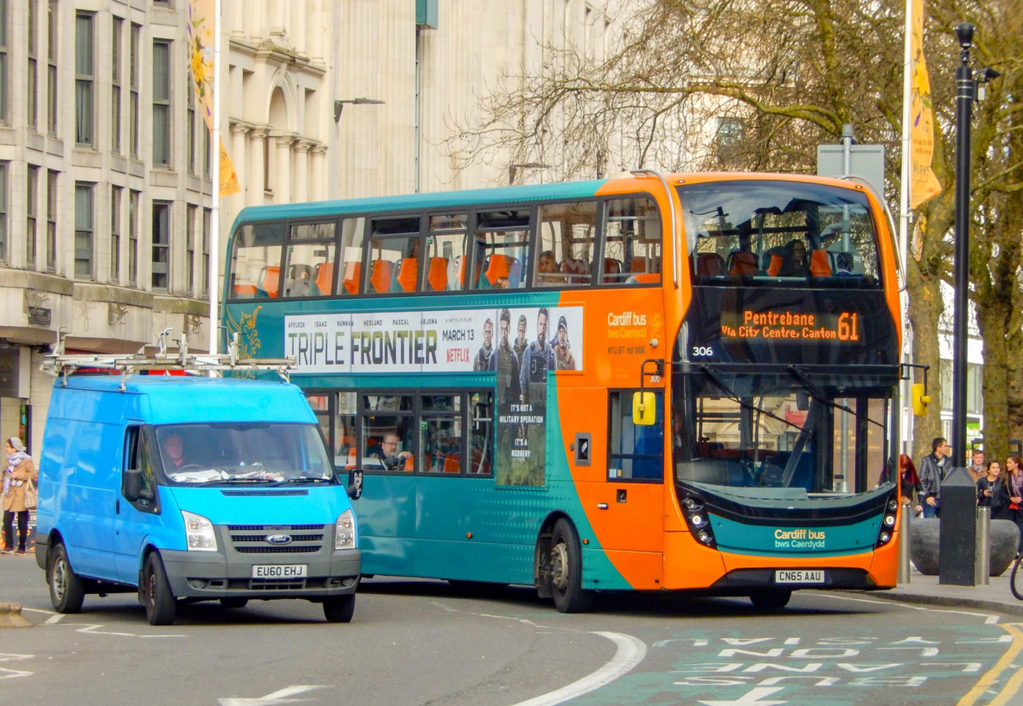 Bus in Cardiff