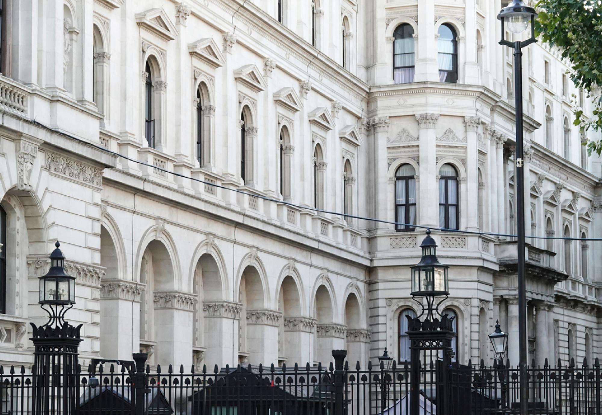 Entrance to Downing Street from Whitehall