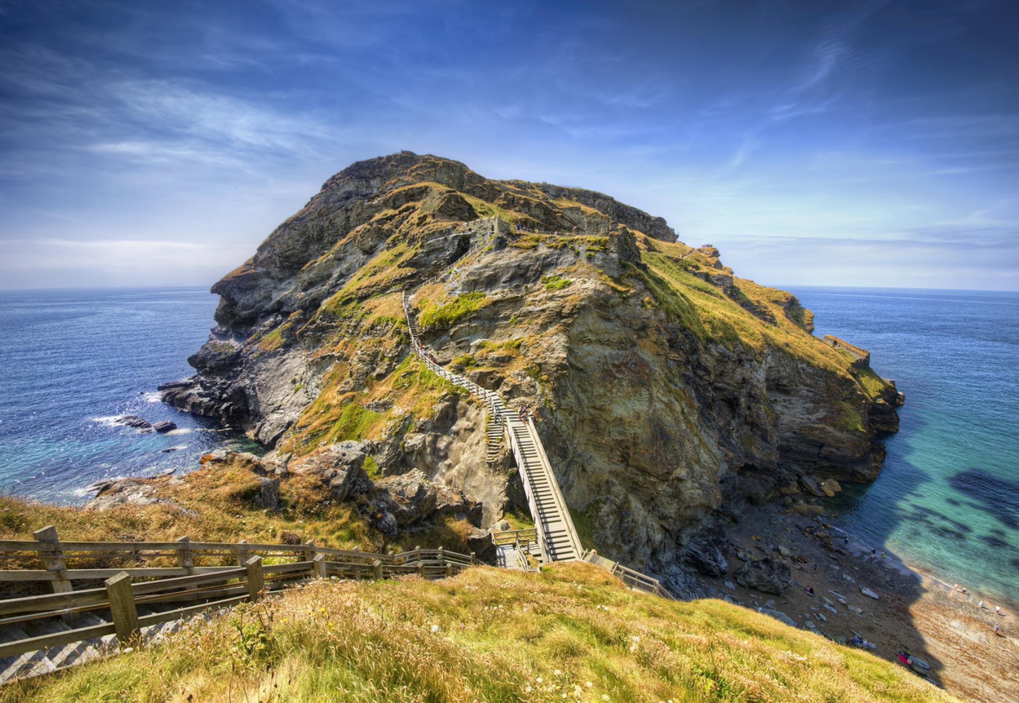 Tintagel Castle in Cornwalll