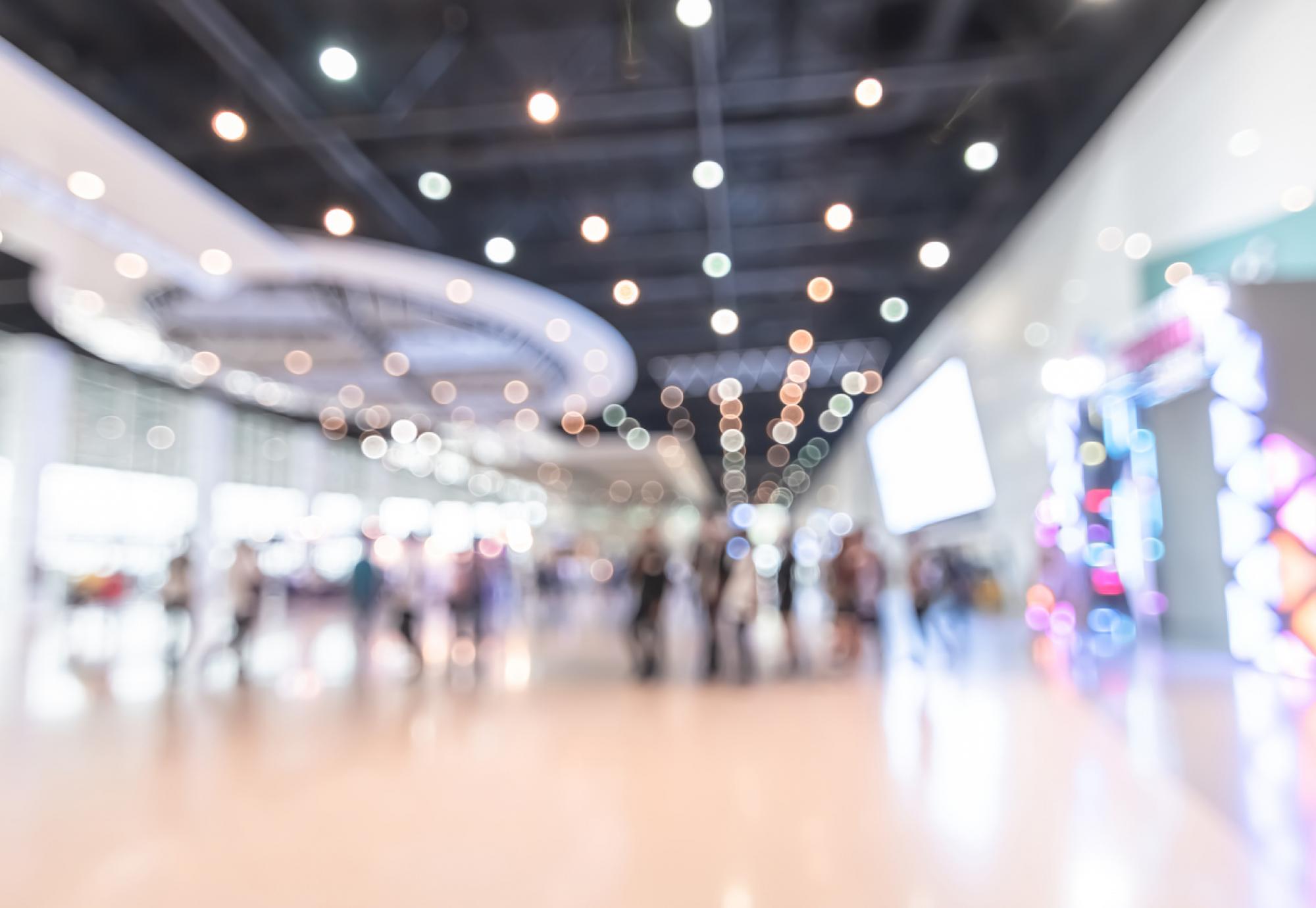 Technology event blurred
