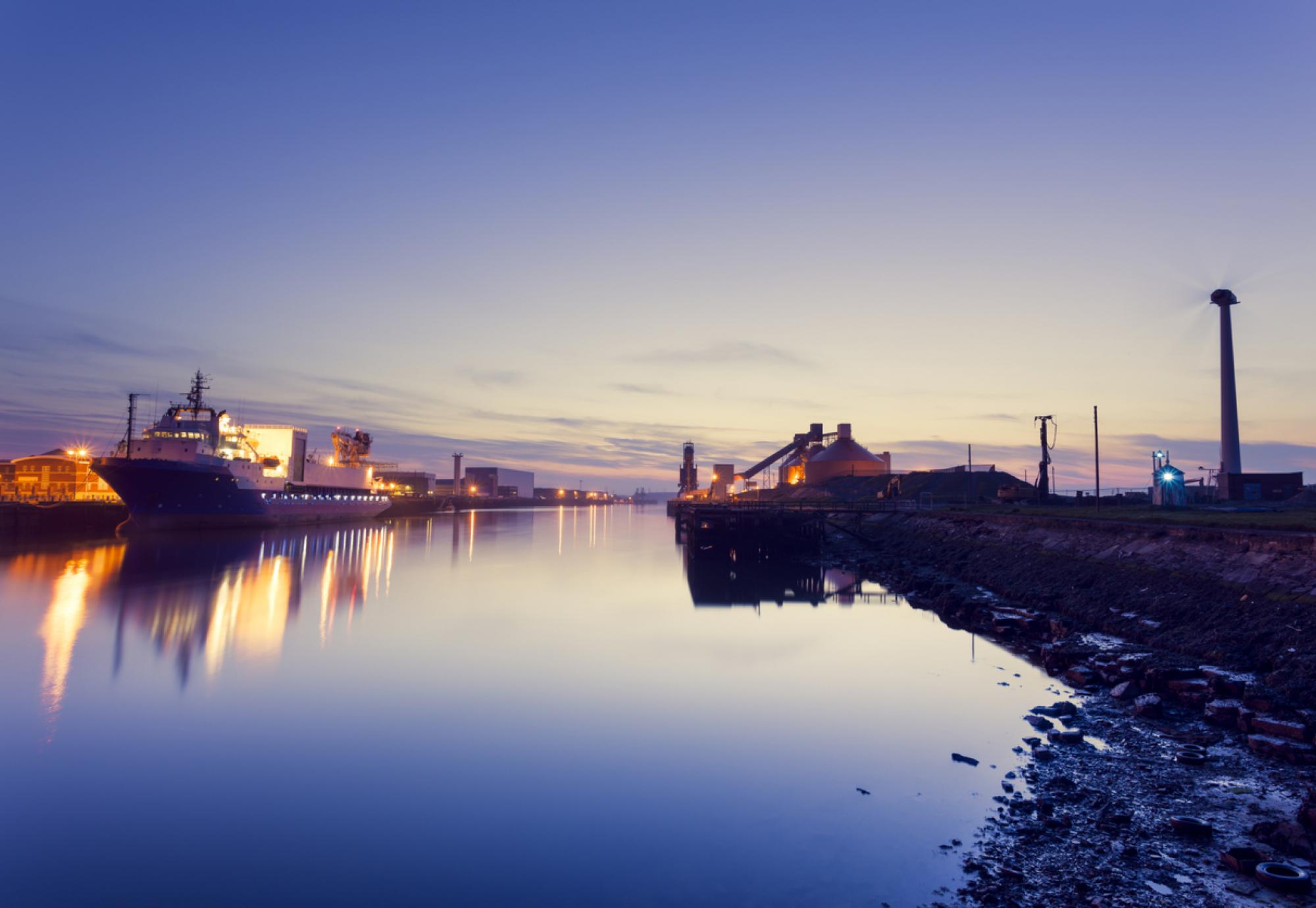 Blyth Harbour at dusk