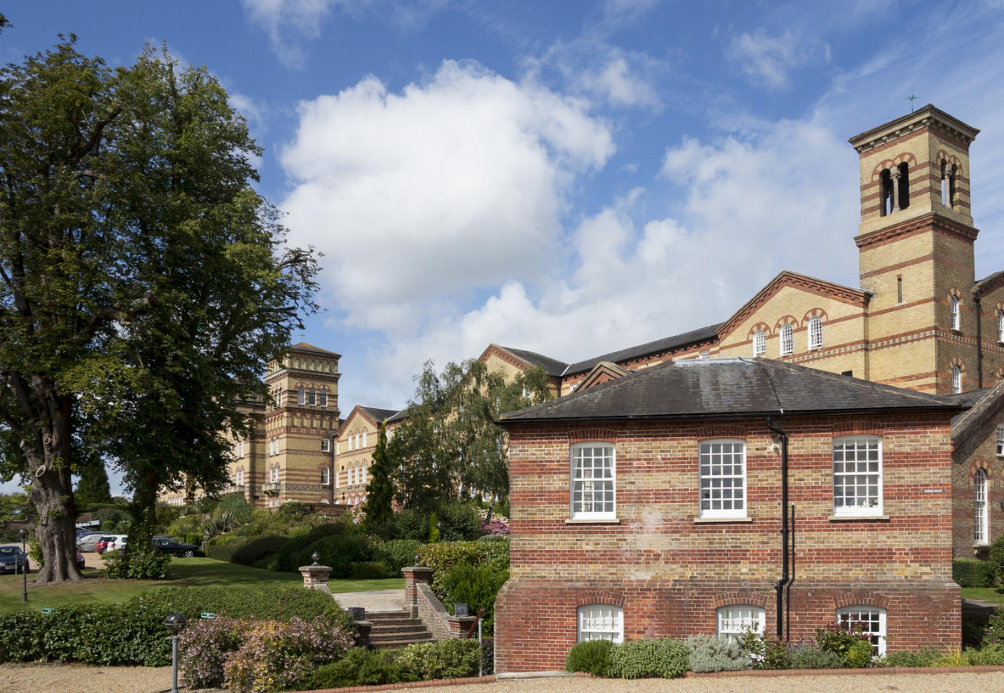 Old asylum hospital renovated as an apartment building