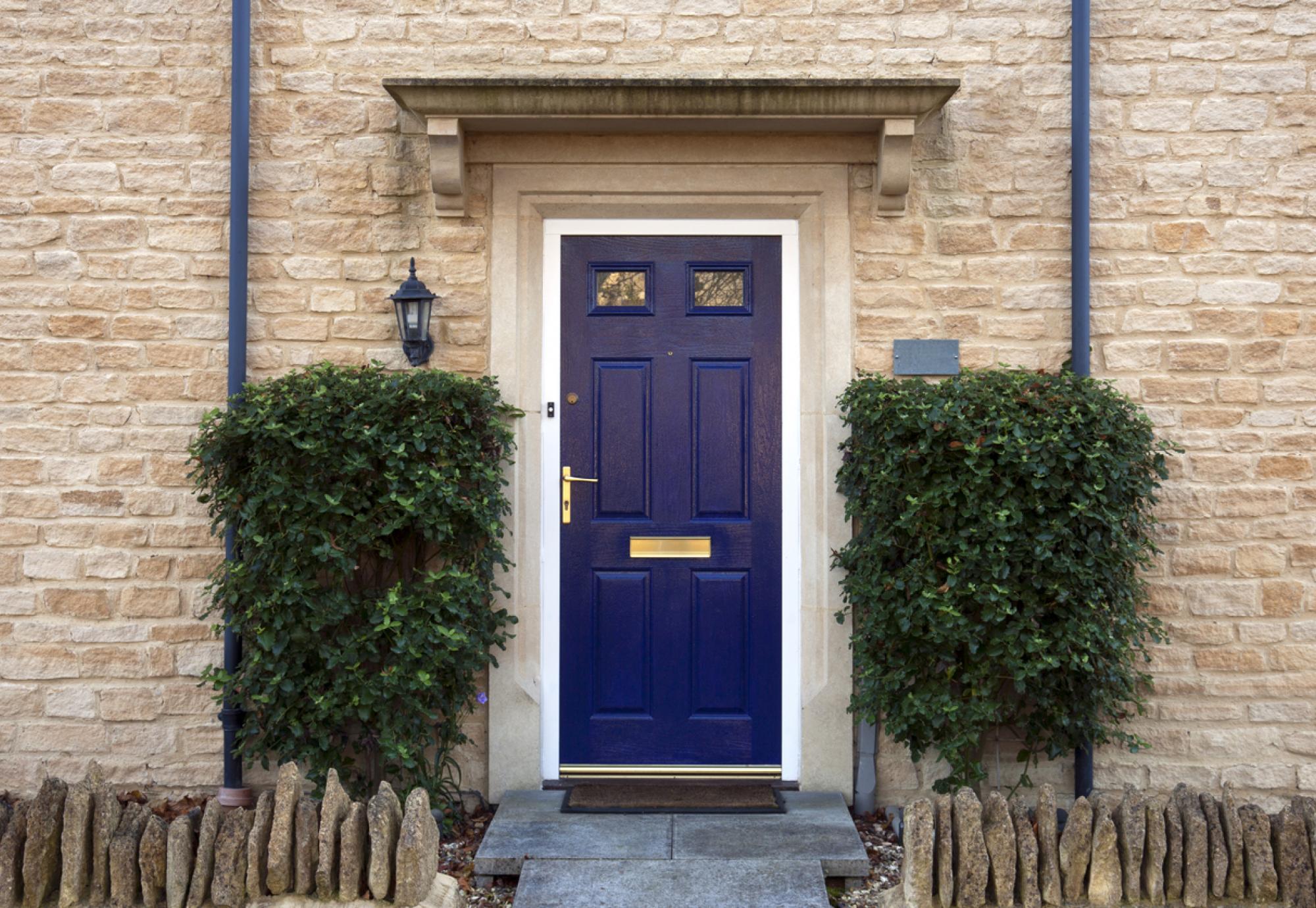 front door of house in england