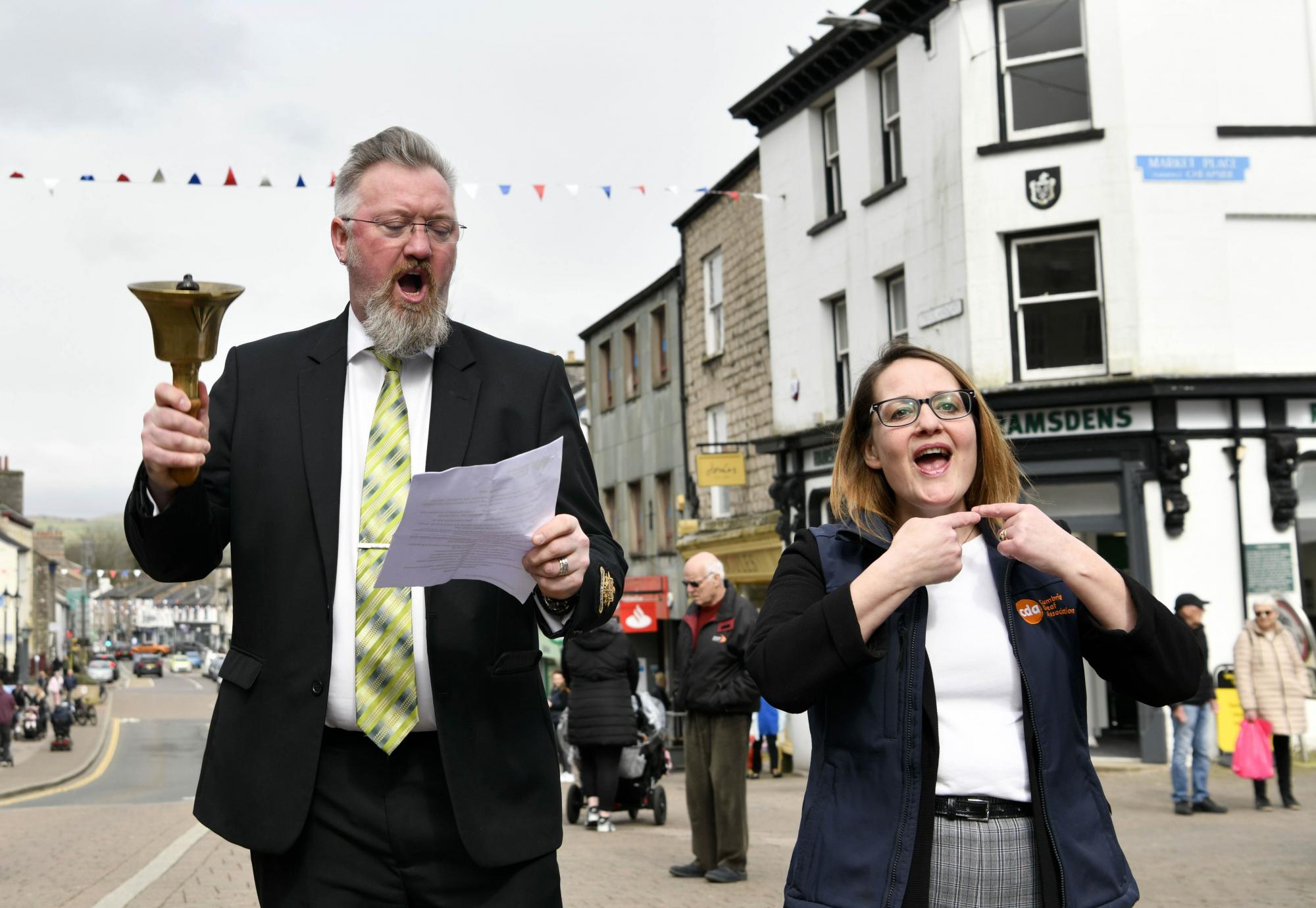 Town criers in Cumbria