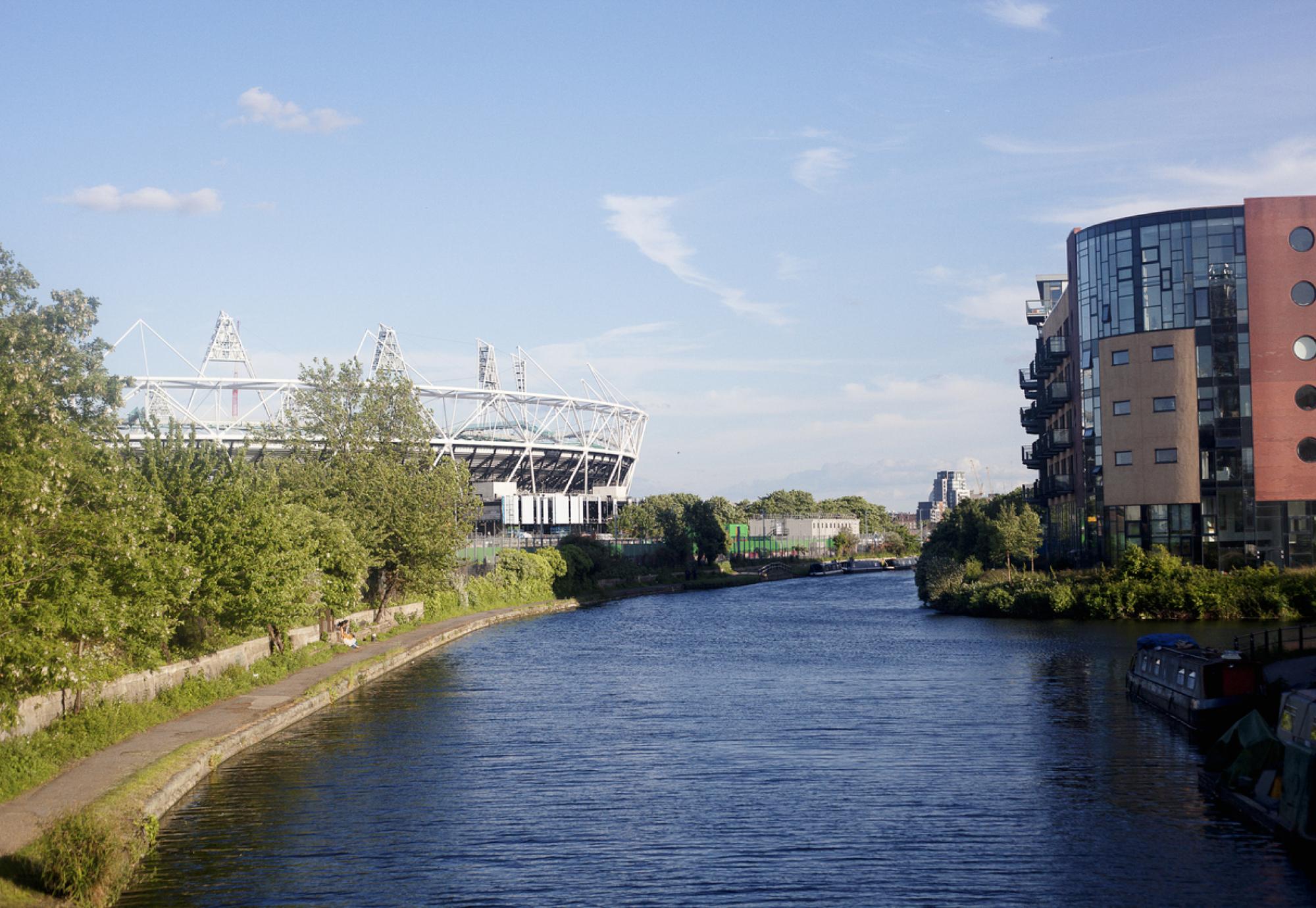 View of the London Stadium, Newham and the surrounding area