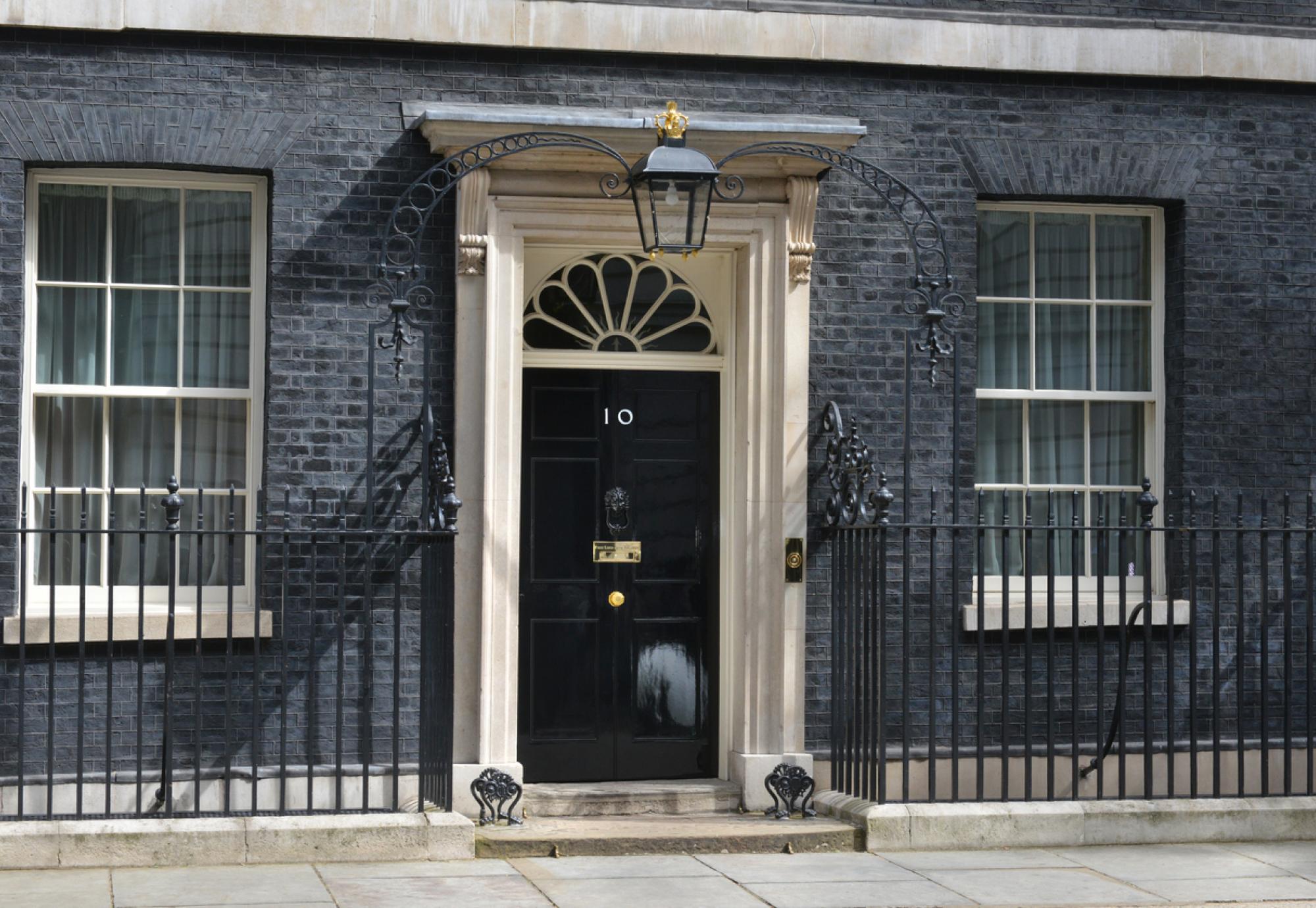 The door to 10, Downing Street