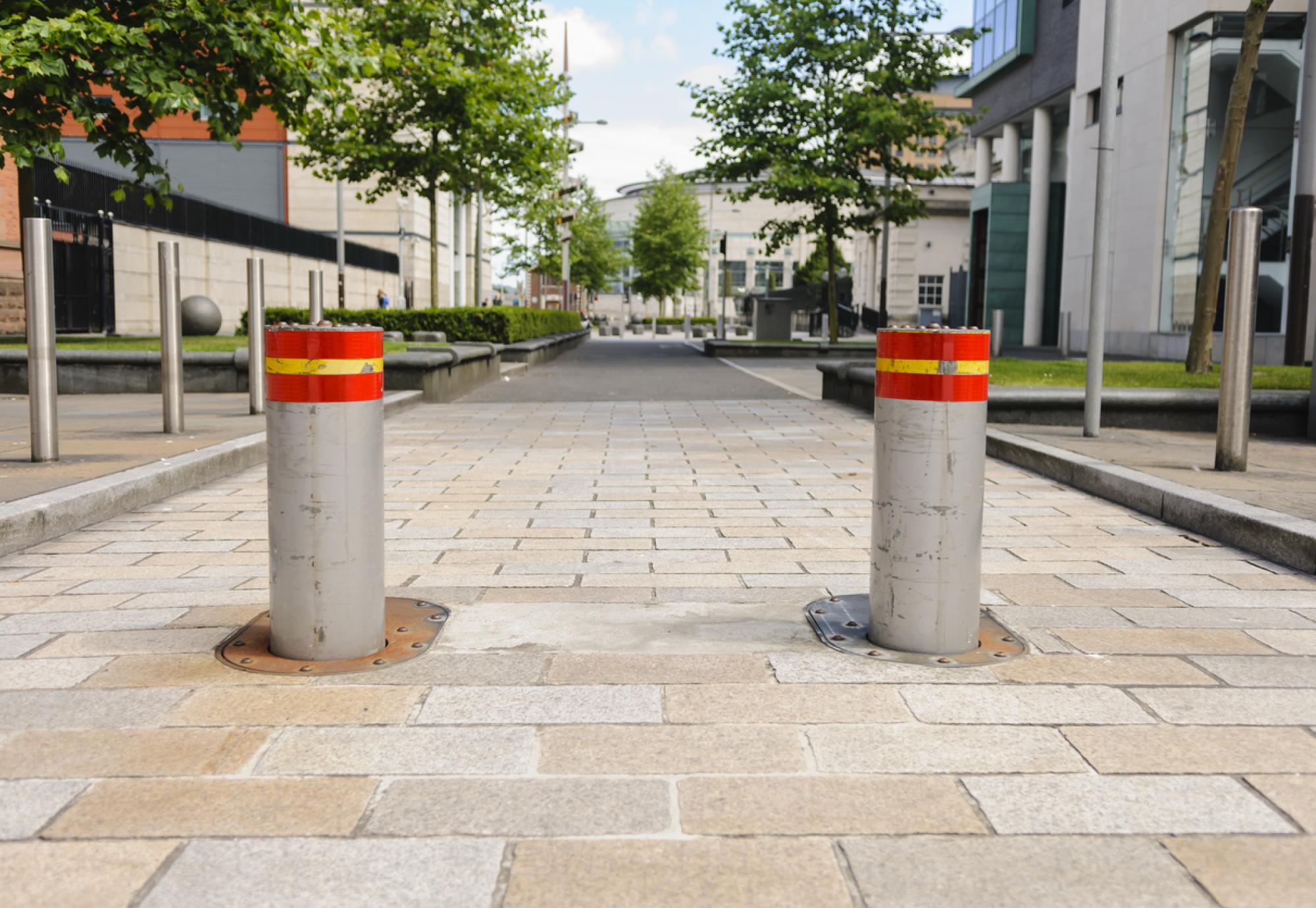 Bollards in a Low Traffic Neighbourhood