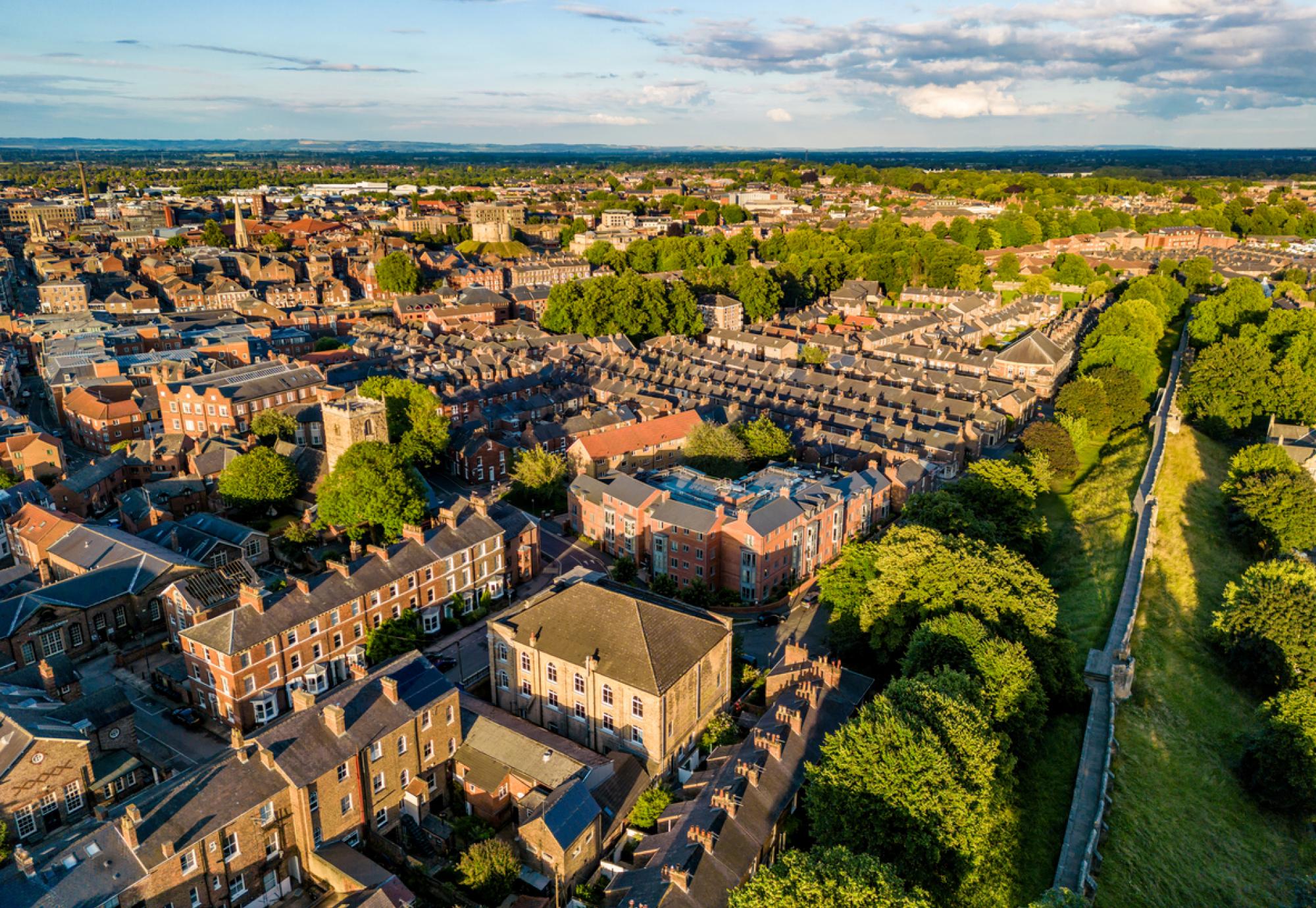 Residential area of York, North Yorkshire