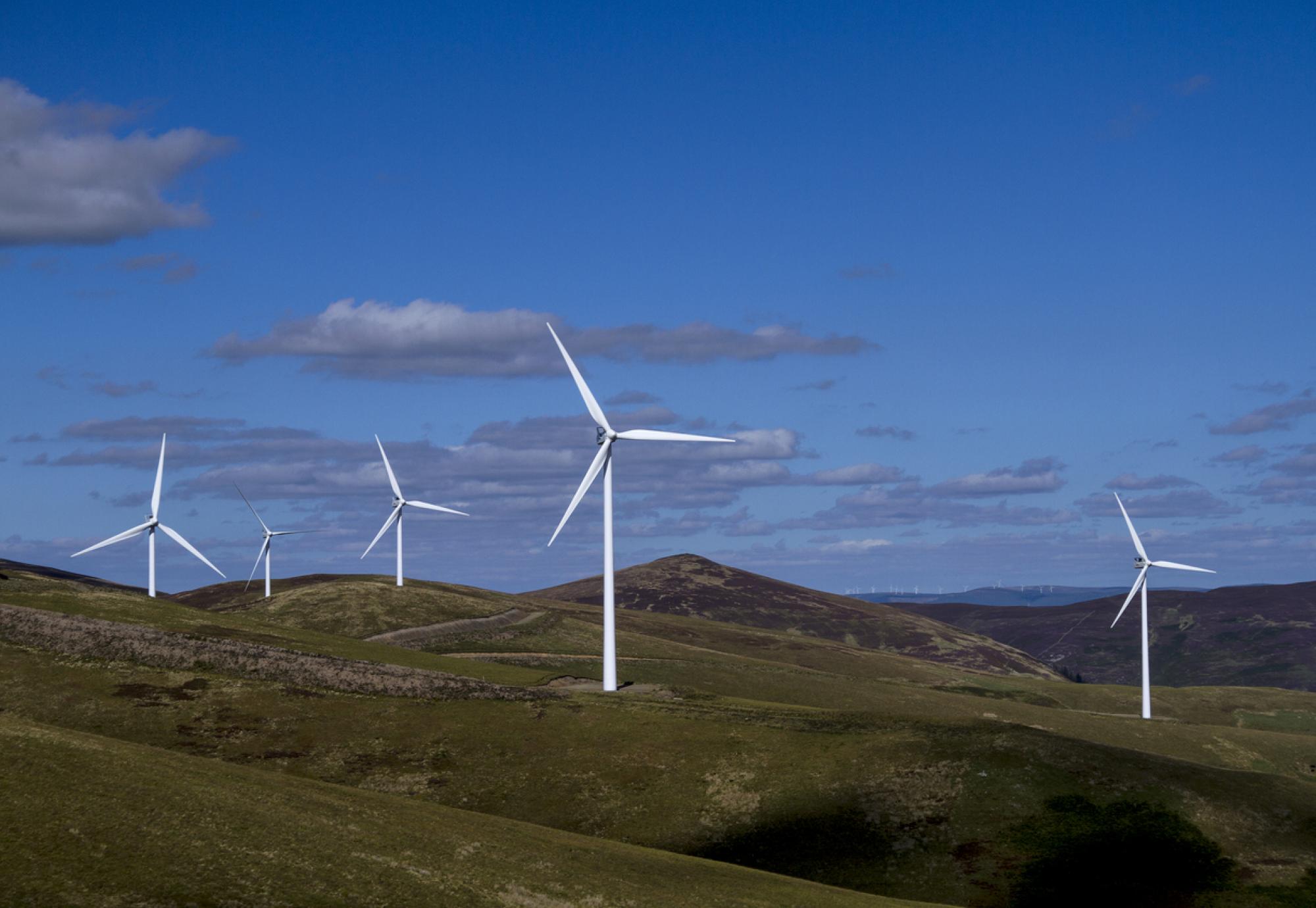 Wind farm in Scotland