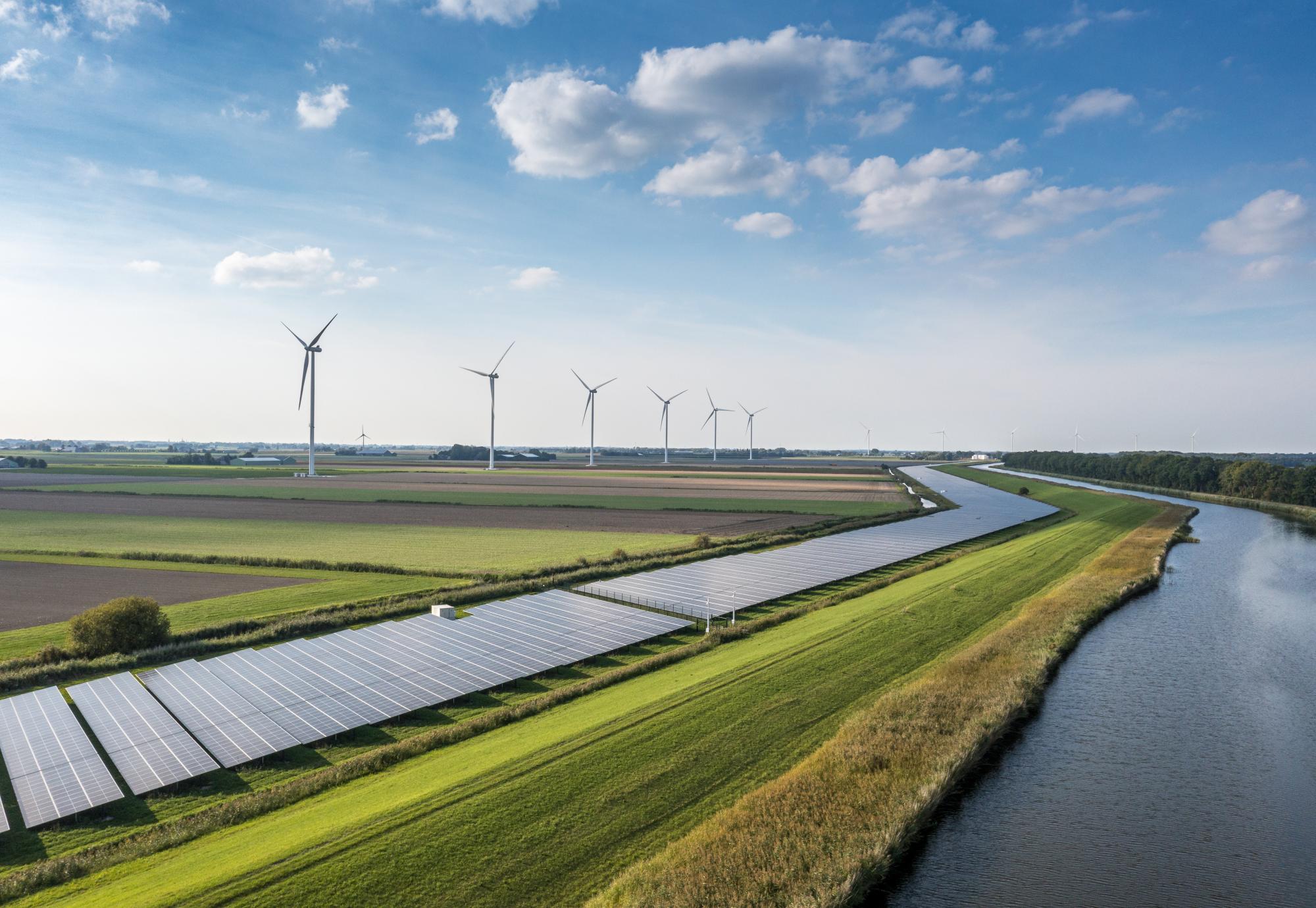 Wind turbines delivering secure renewable energy in the UK