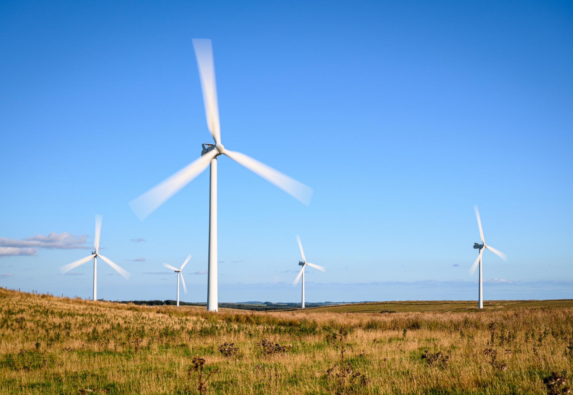 Onshore wind turbines in Scotland