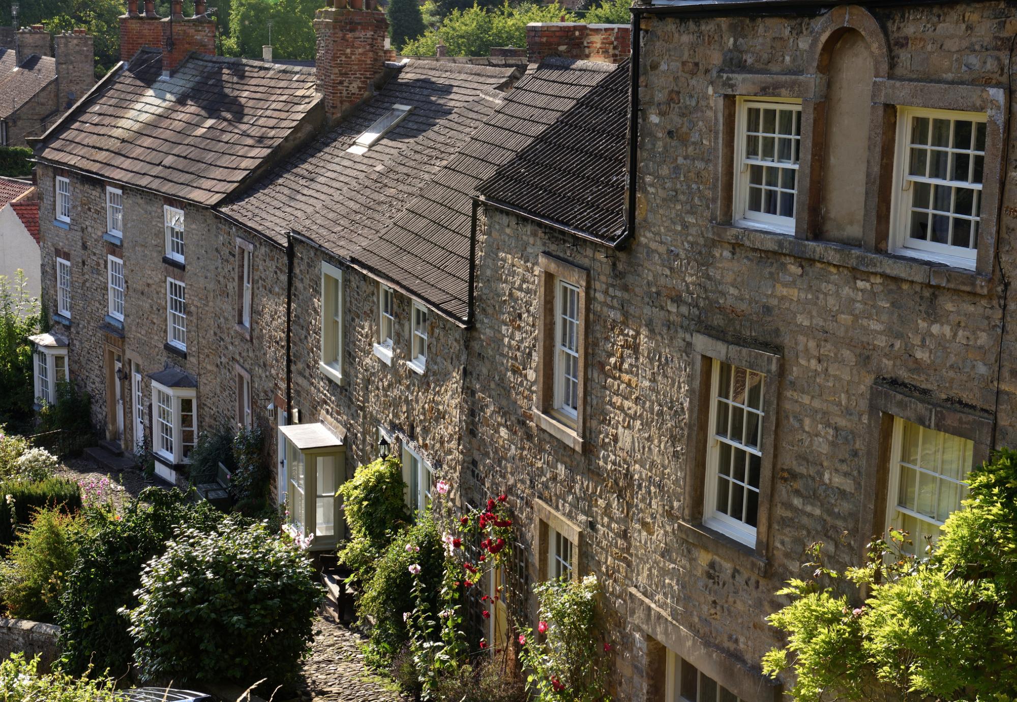 Georgian houses in Richmond, Yorkshire