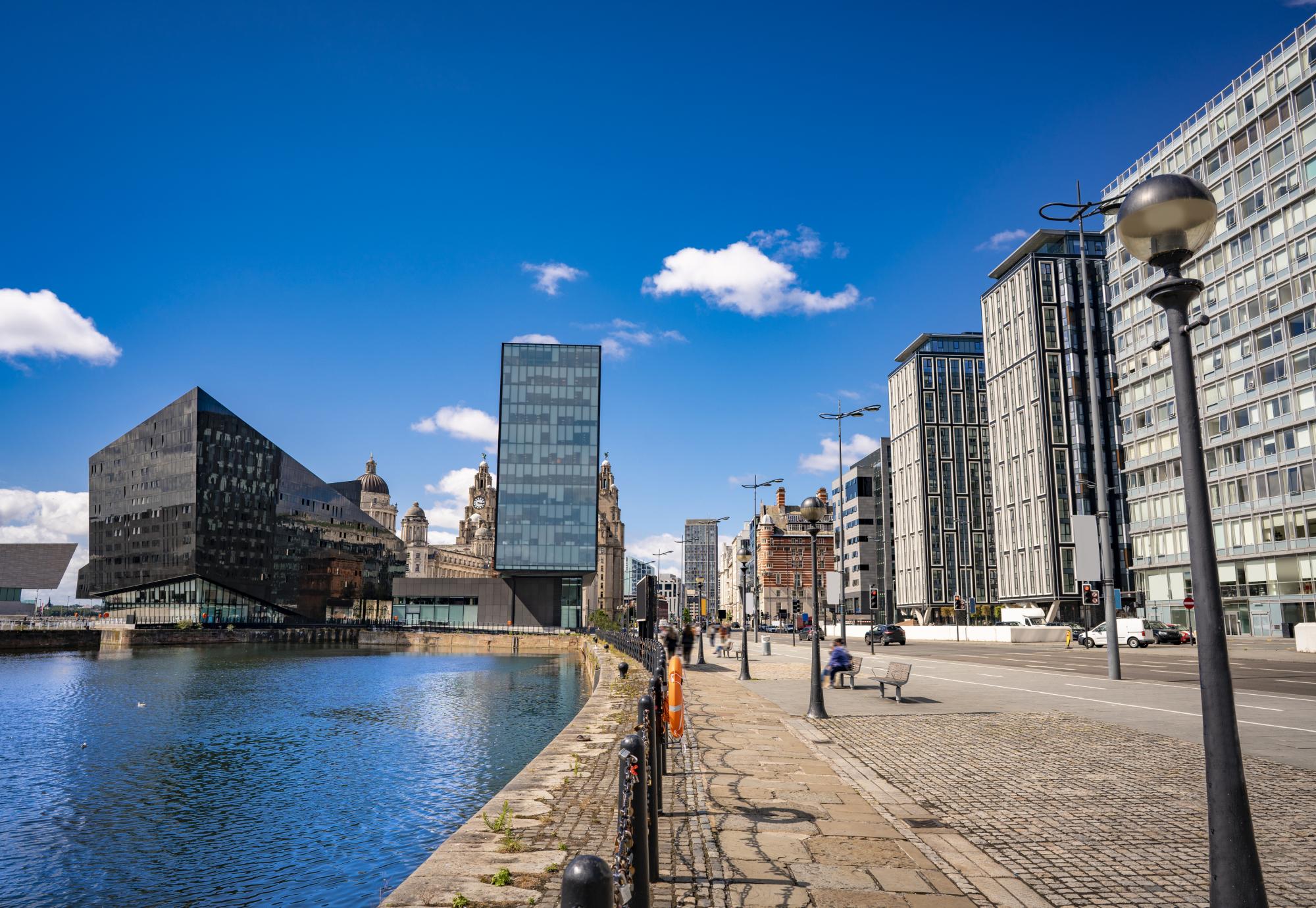 Liverpool skyline from the Strand Street