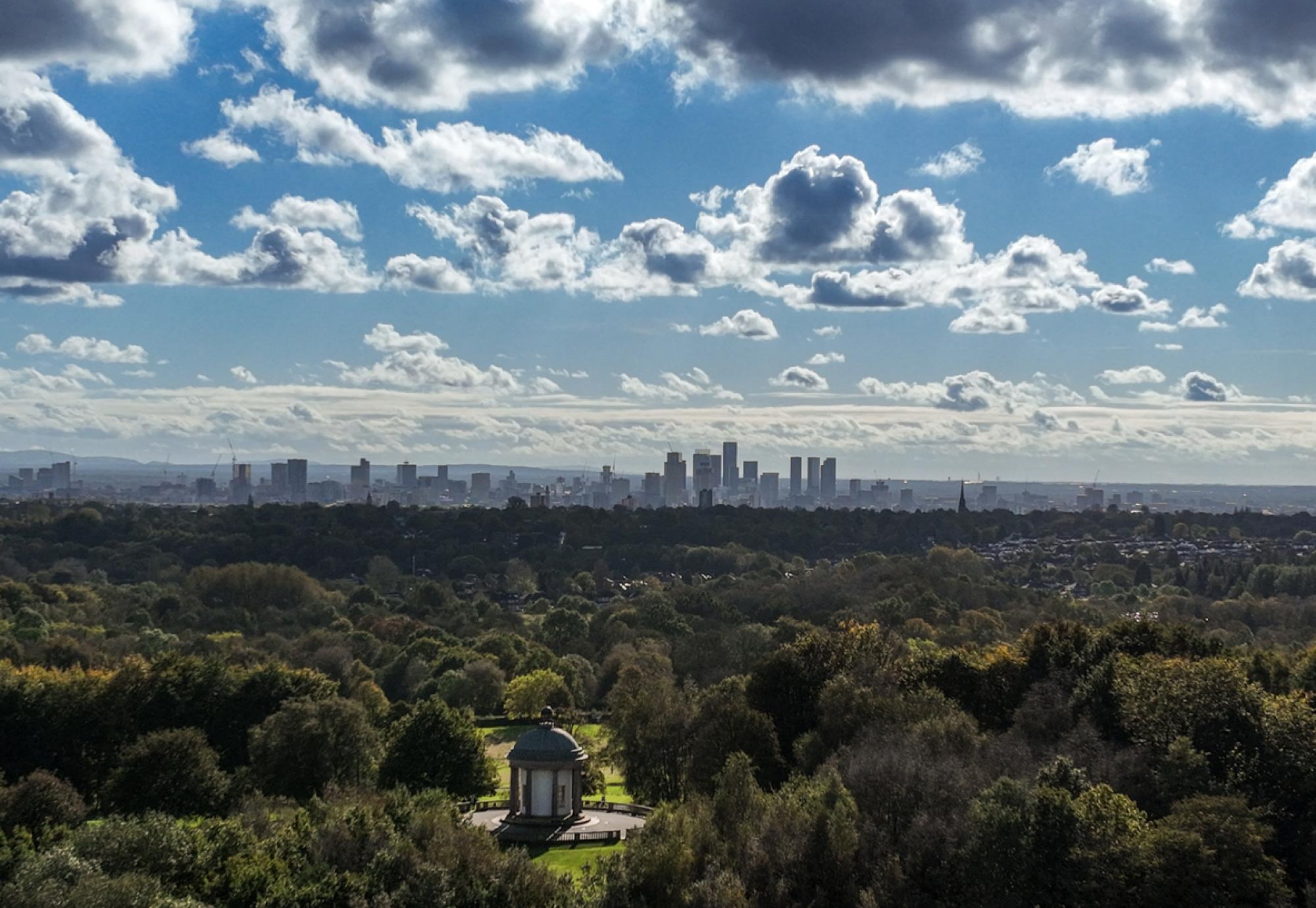 View of Manchester from Heaton Park