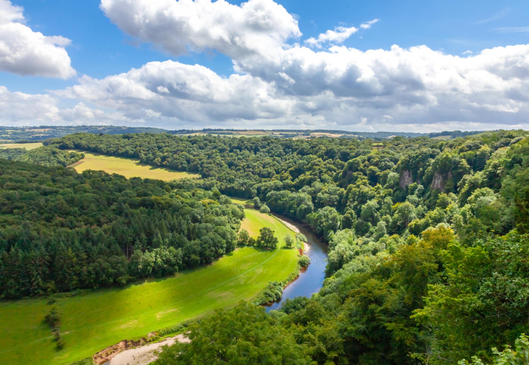 View of the landscape in Herefordshire