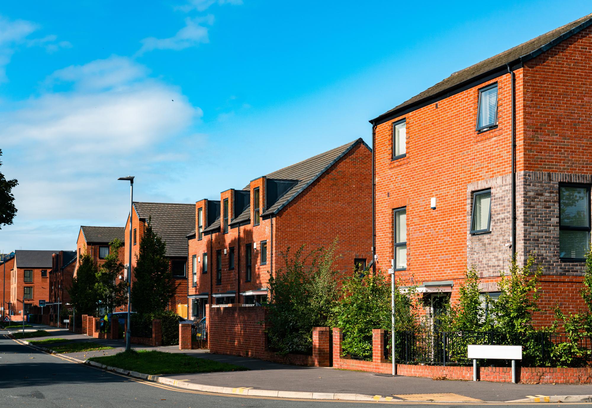 Brick Houses in English Town