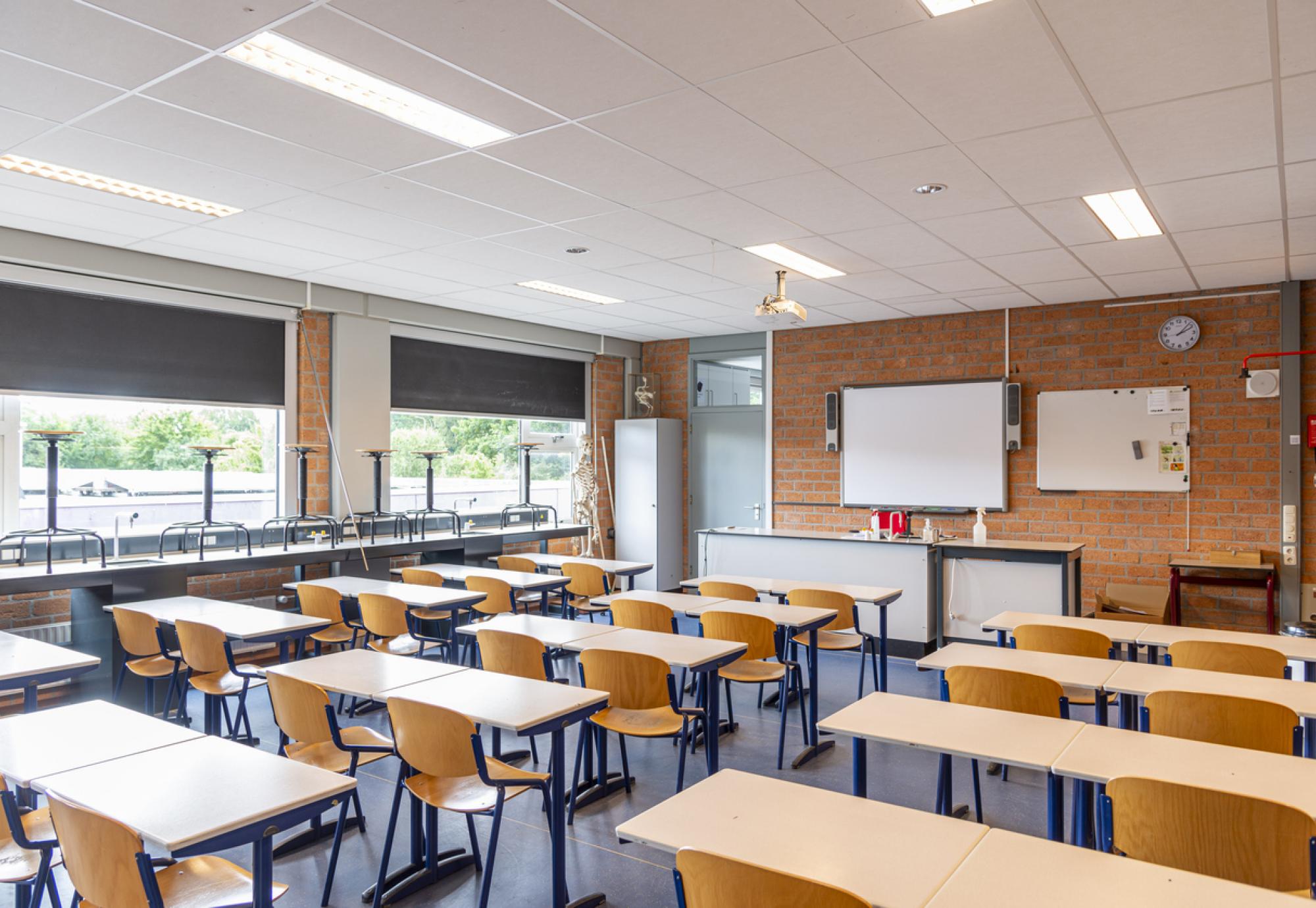 Empty classroom