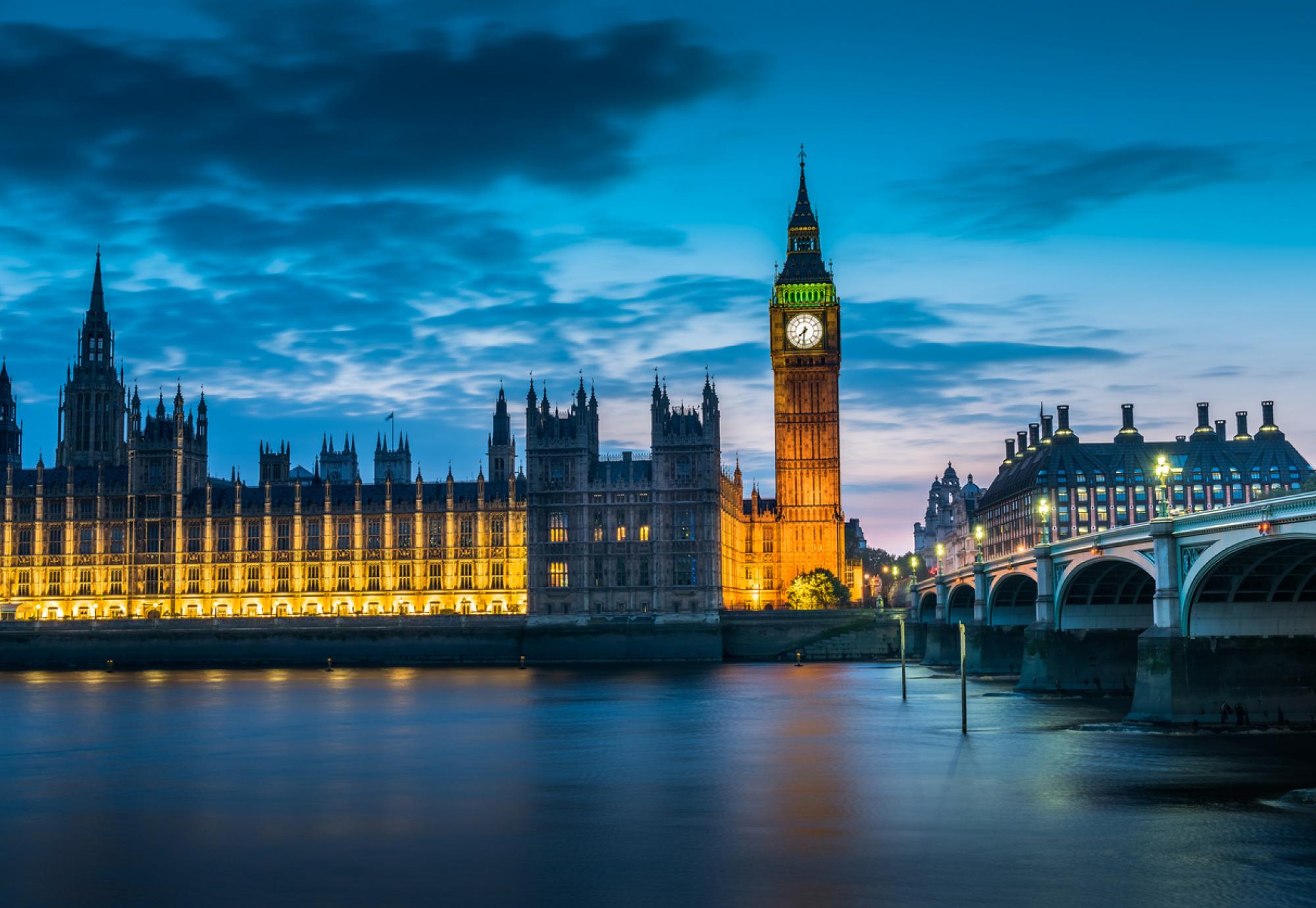 big ben at night