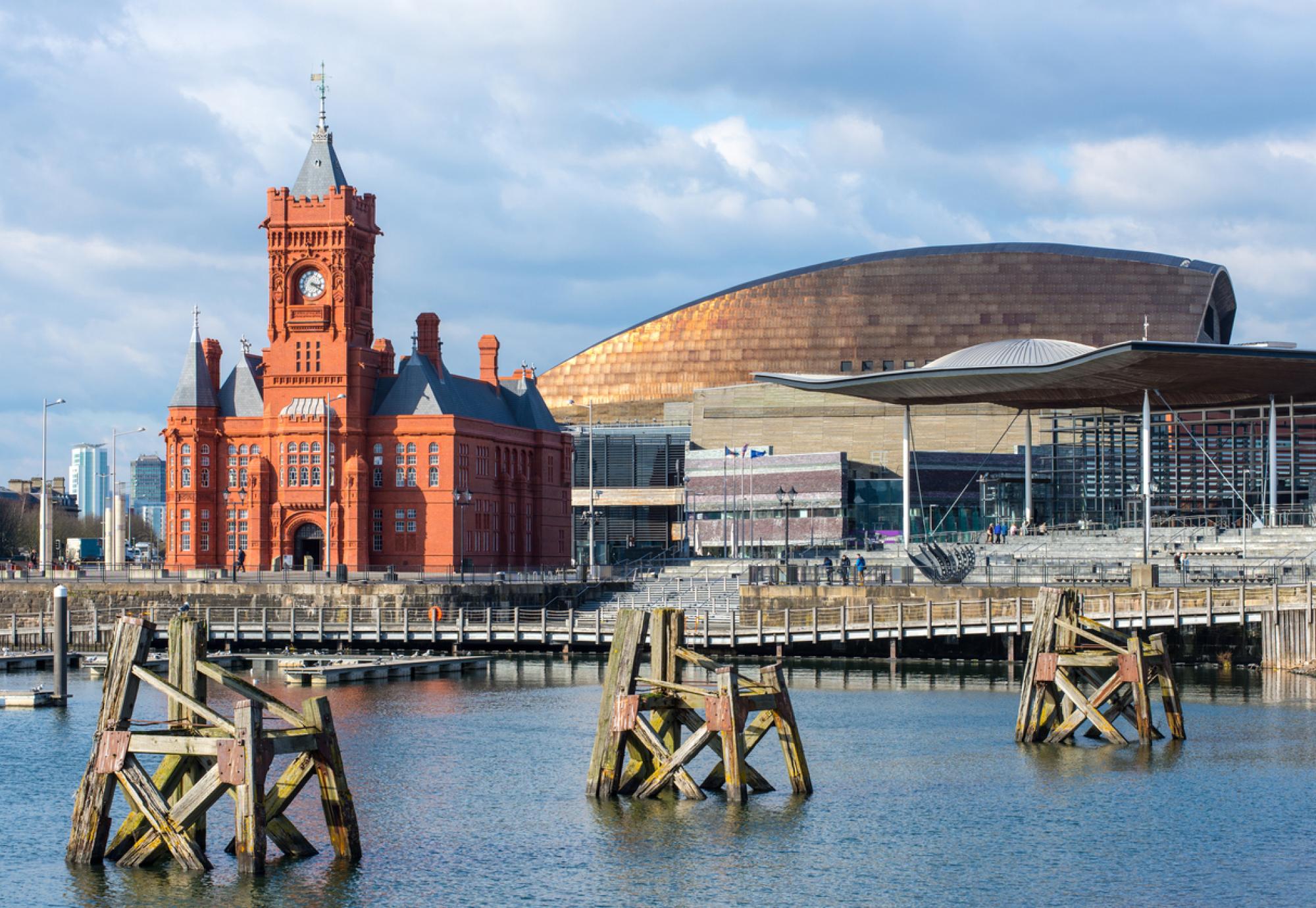 Cardiff Bay at dusk