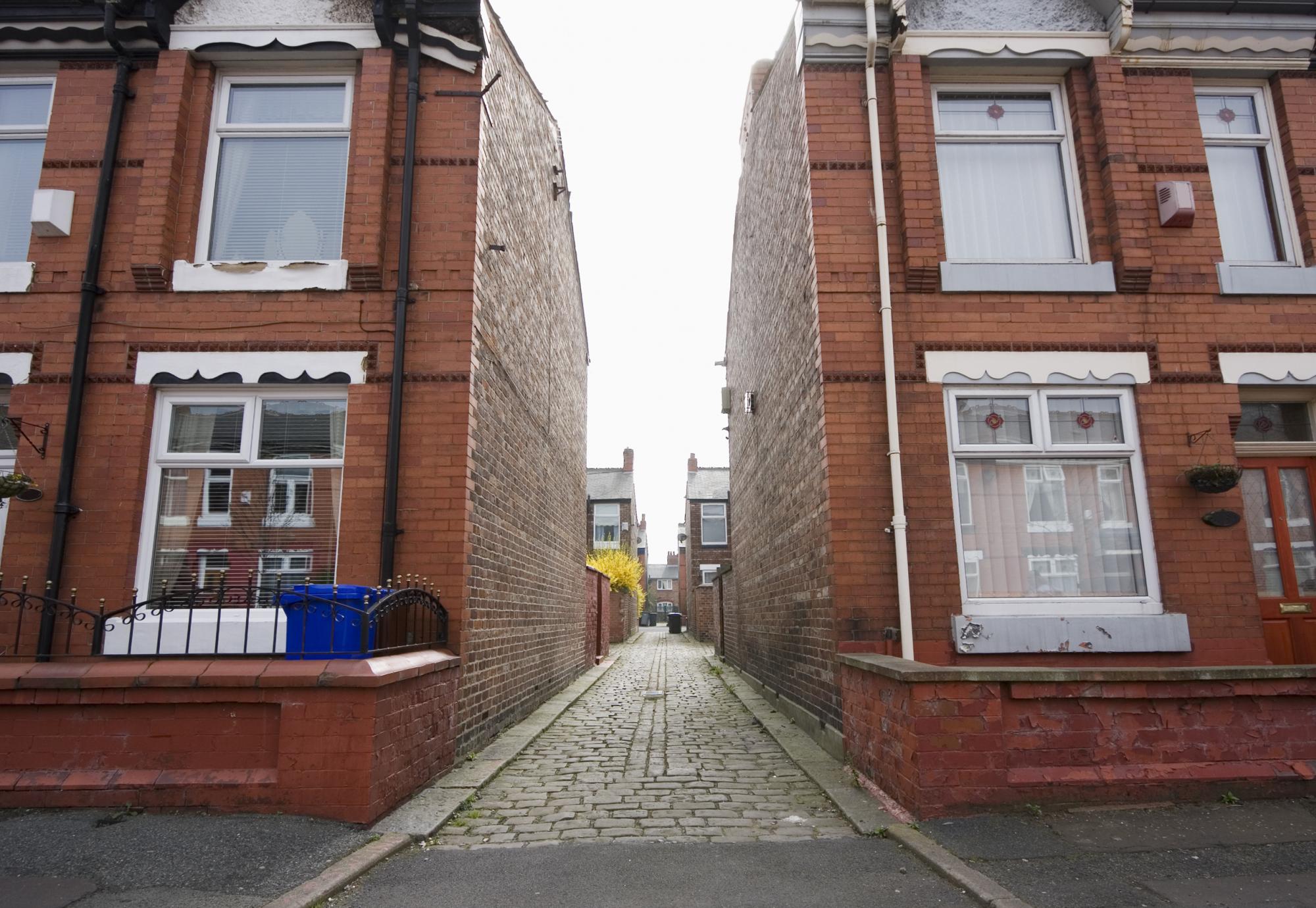 Row of terraced houses in Manchester