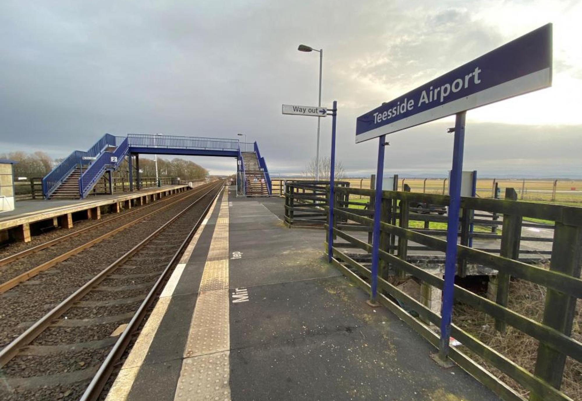 Teesside Airport Station