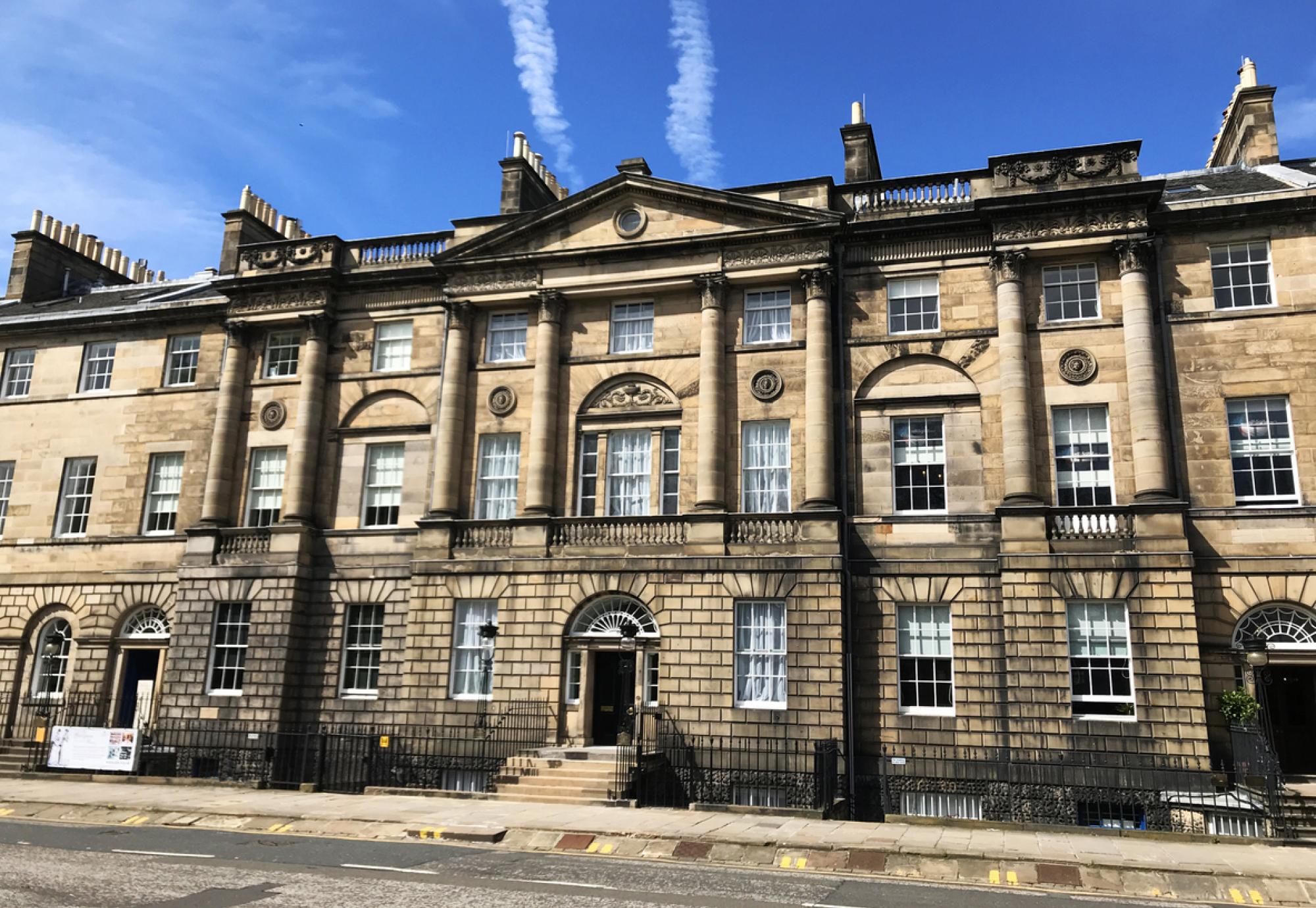 Bute House in Charlotte Square Edinburgh, official residence of the First Minister of Scotland